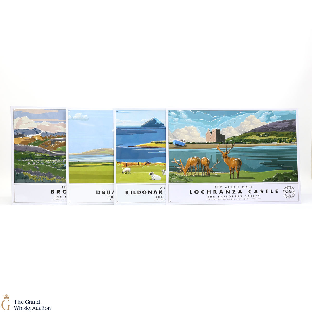 Arran Malt - The Explorers Series - Metal Signs x 4