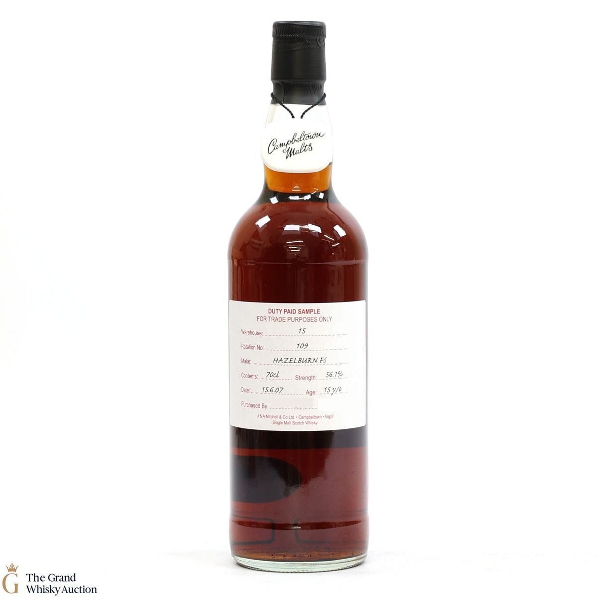 Hazelburn - 15 Year Old 2007 Fresh Sherry - Duty Paid Sample 56.1%