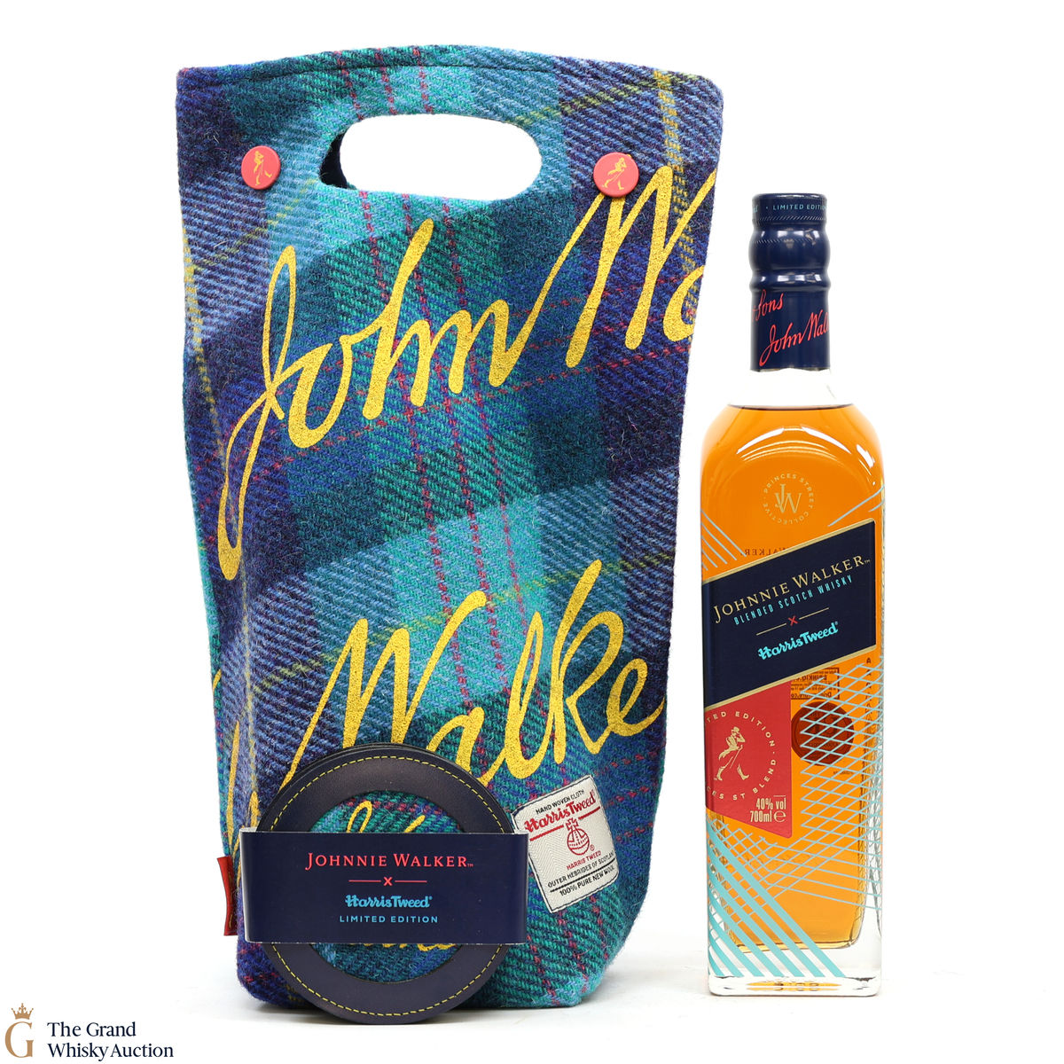 Johnnie Walker x Harris Tweed - Princes Street Blend Limited Edition & Coasters