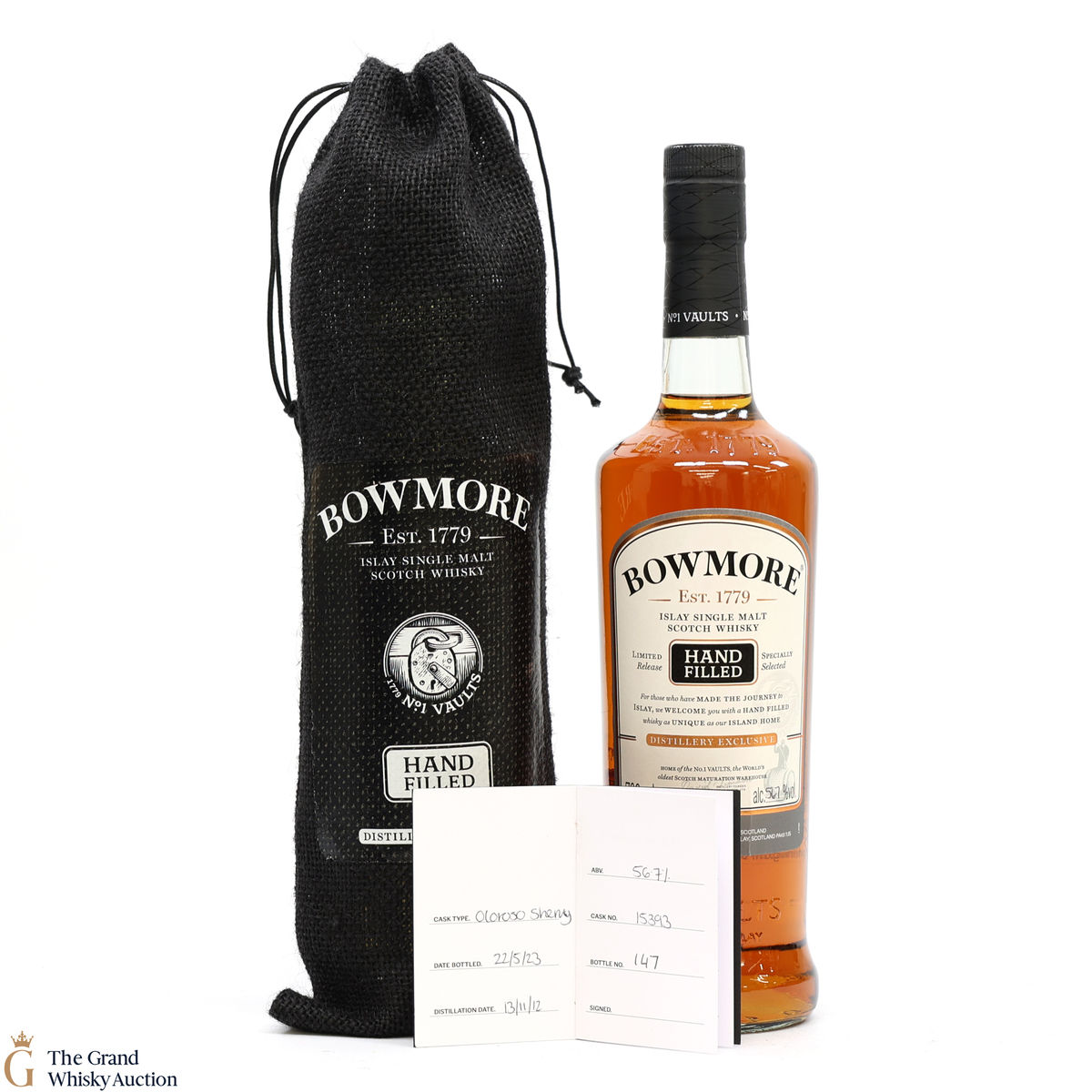 Bowmore - 10 Year Old - 2012 Hand Filled - Cask #15393