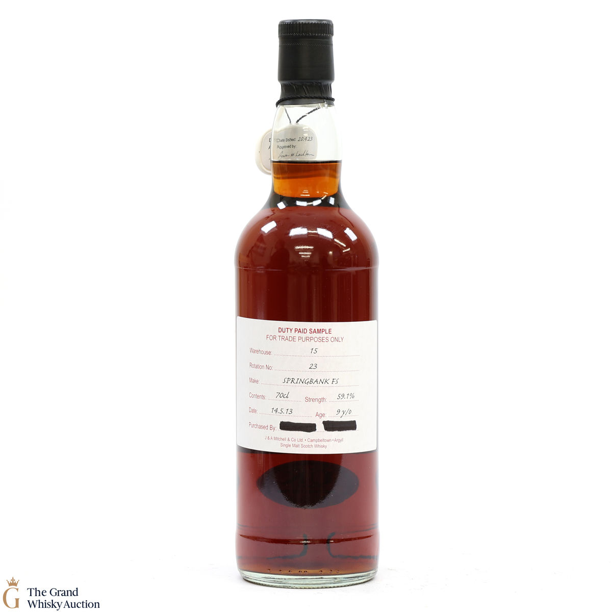 Springbank - 9 Year Old 2013 Fresh Sherry - Duty Paid Sample 59.1%