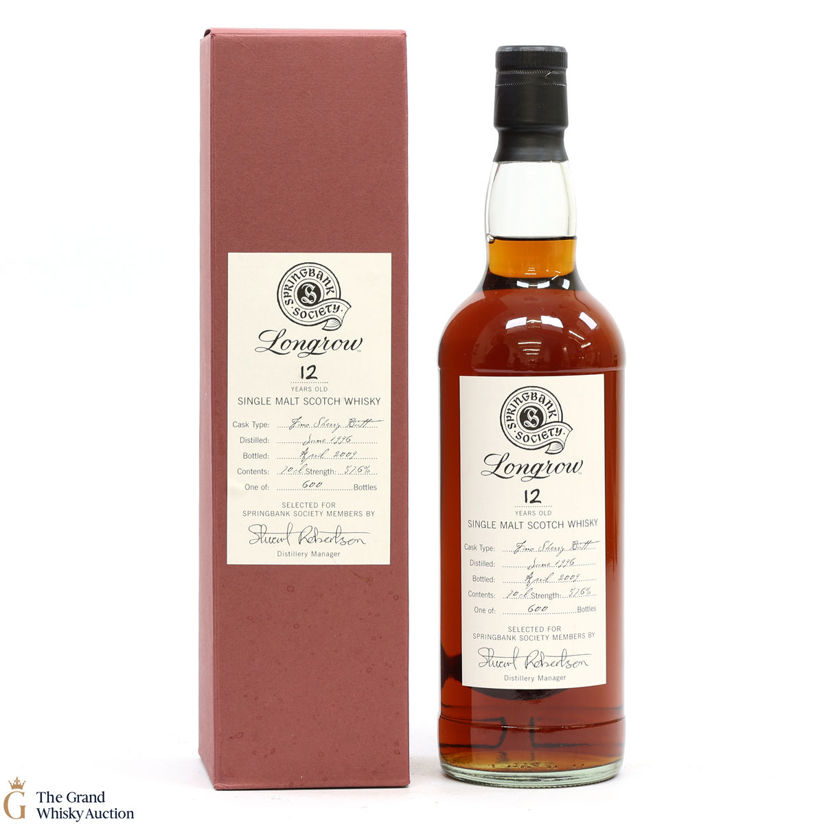 Longrow - 12 Year Old 1996 - Springbank Society 2009 - Fino Sherry Butt