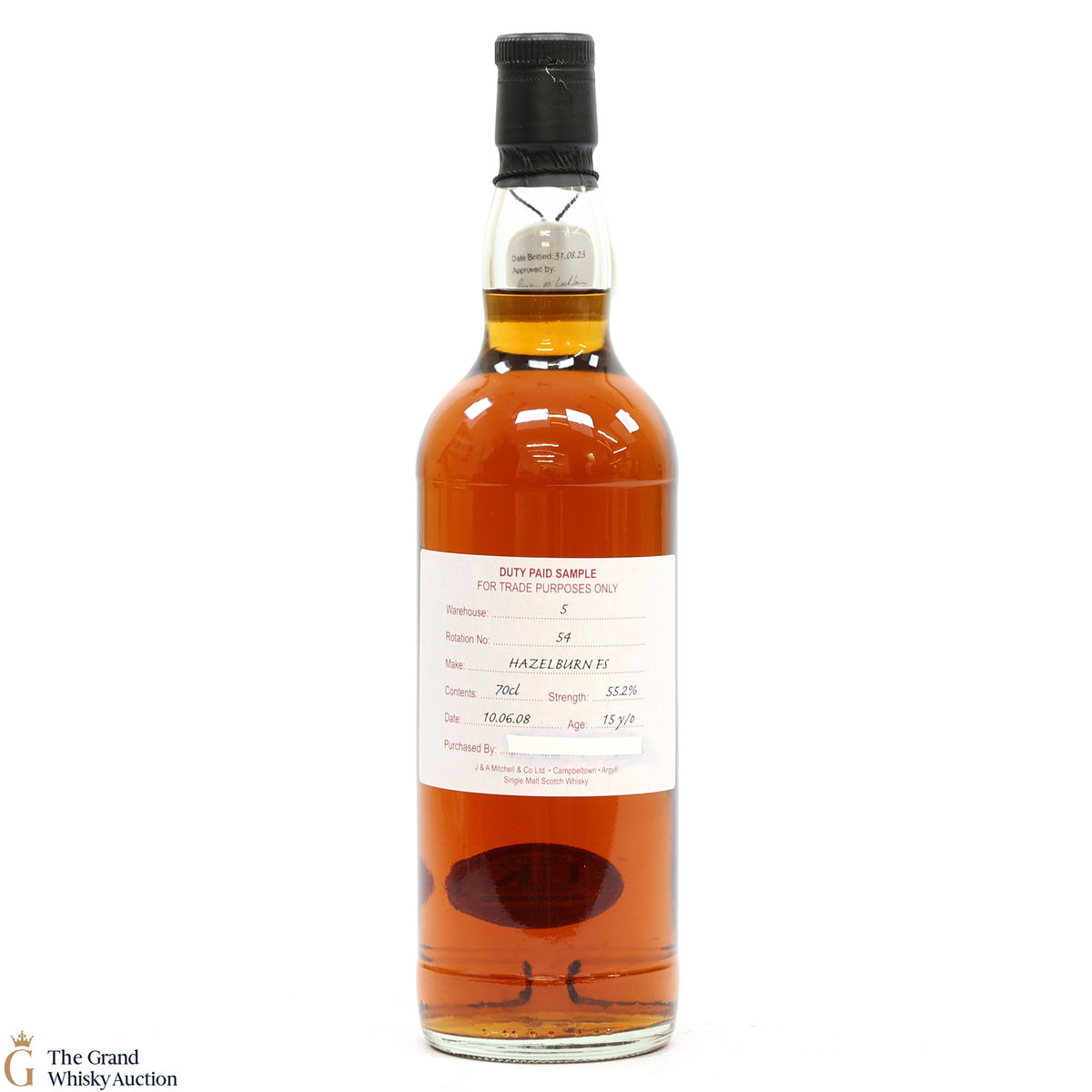 Hazelburn - 15 Year Old 2008 Fresh Sherry - Duty Paid Sample 55.2%