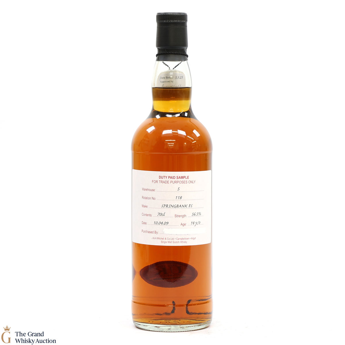 Springbank - 14 Year Old 2009 Fresh Sherry - Duty Paid Sample 56.5%