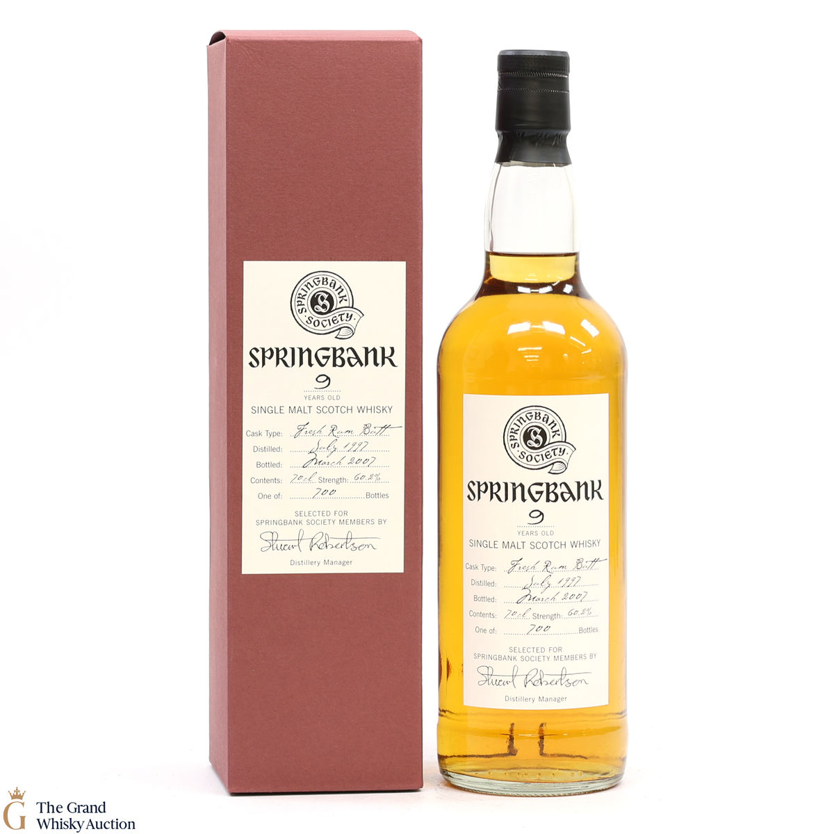 Springbank - 9 Year Old 1997 Fresh Rum - Springbank Society 
