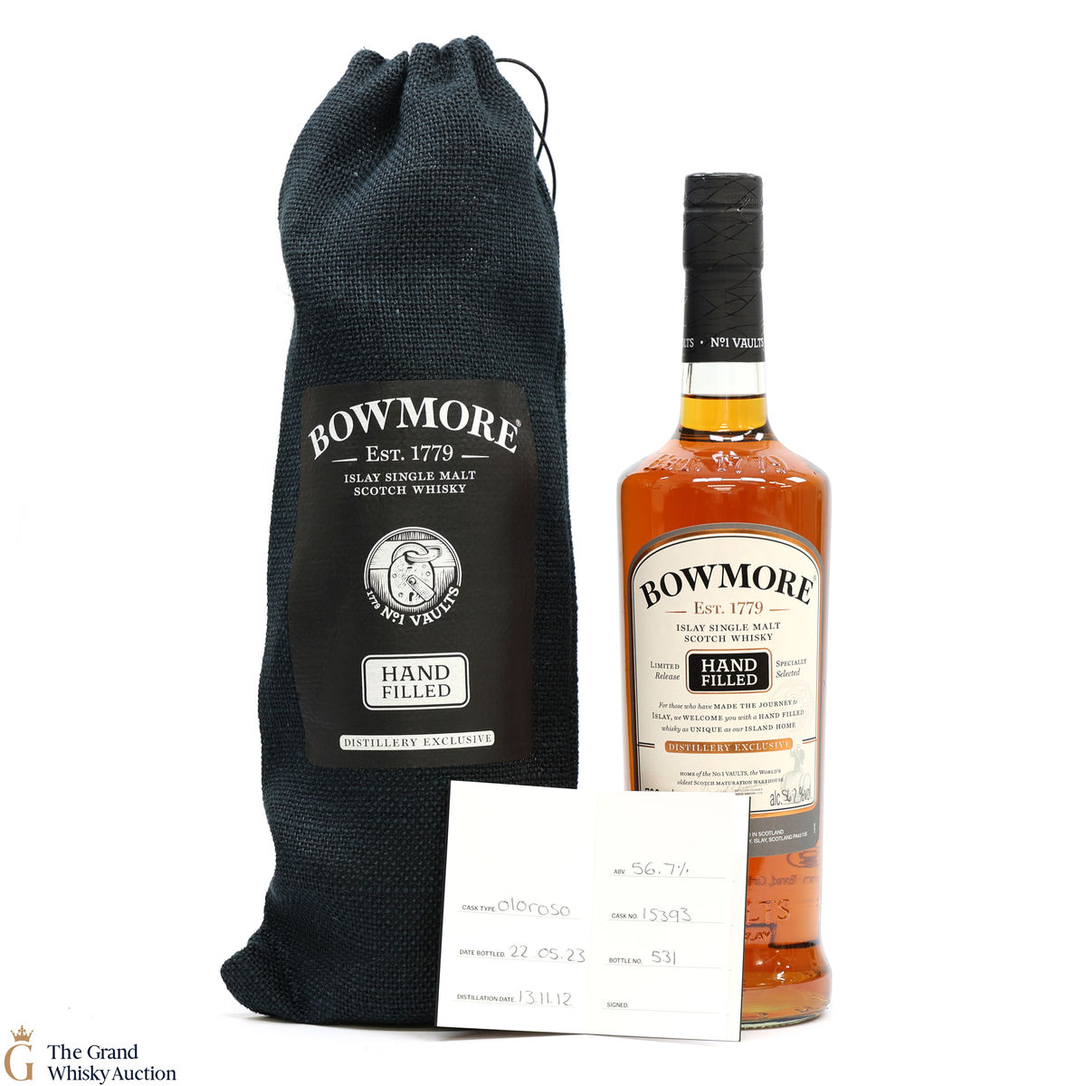 Bowmore - 10 Year Old - 2012 Hand Filled - Cask #15393