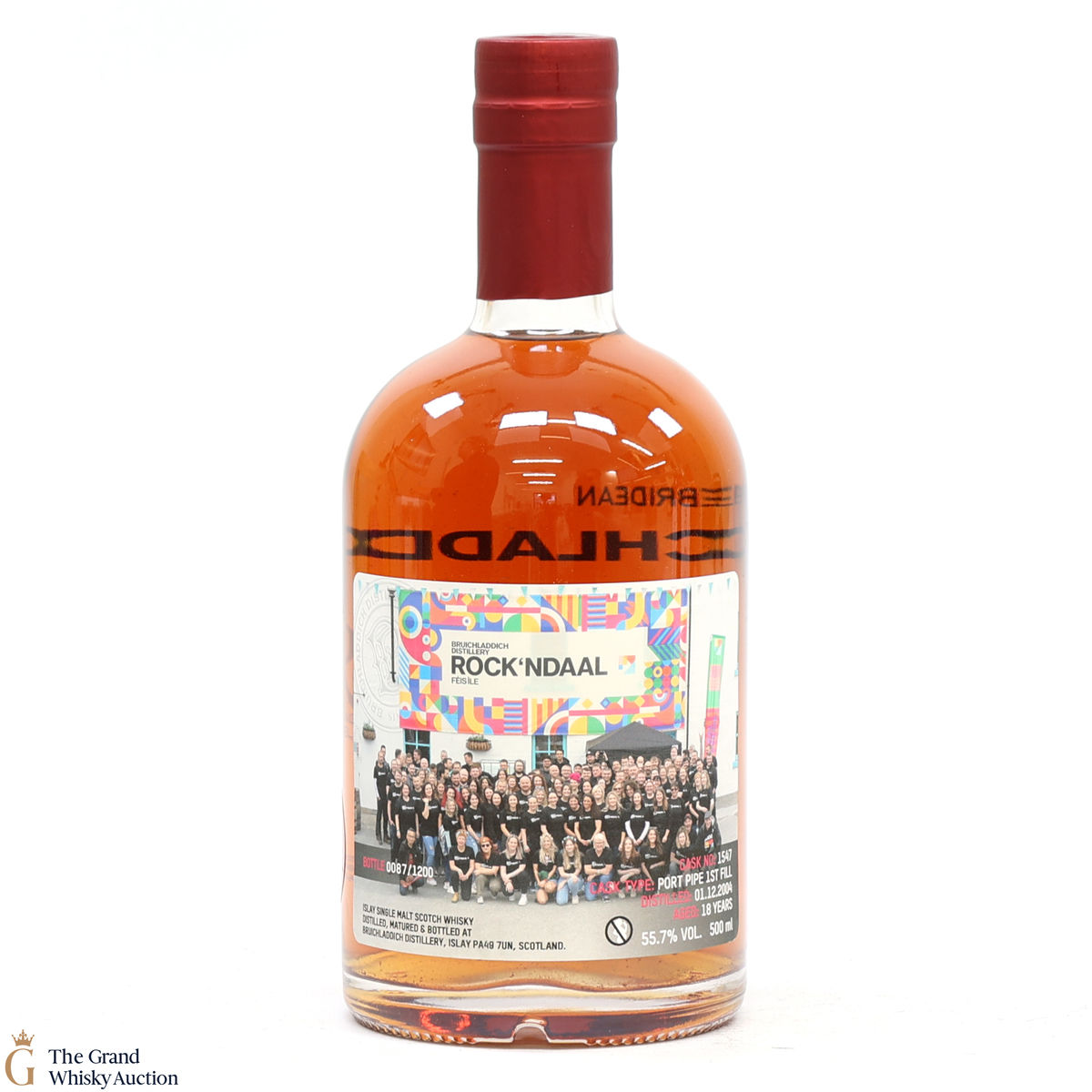 Bruichladdich - 18 Year Old Port Pipe #1547 - Valinch Rock'ndaal Fèis Ìle 2023 (50cl)