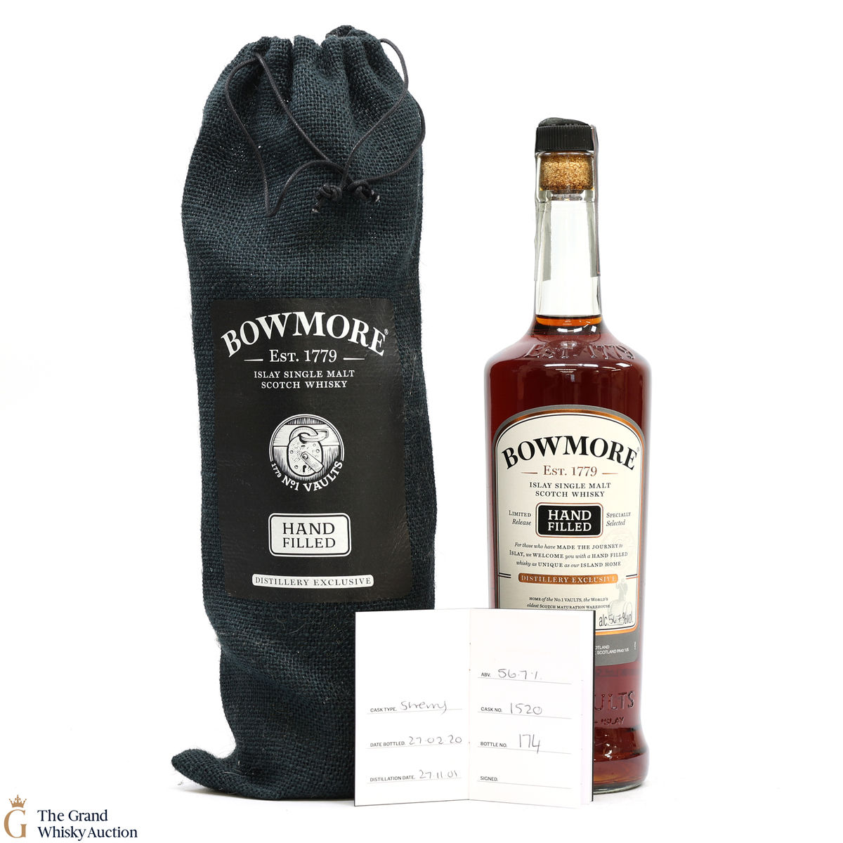 Bowmore - 18 Year Old 2001 - 2020 Hand Fill - Sherry Cask #1520