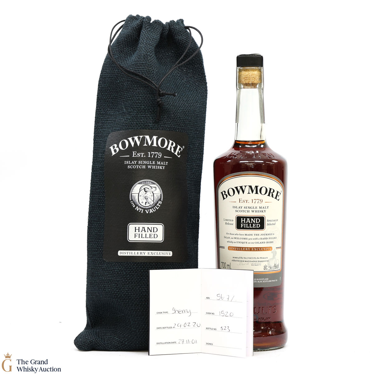 Bowmore - 18 Year Old 2001 - 2020 Hand Fill - Sherry Cask #1520