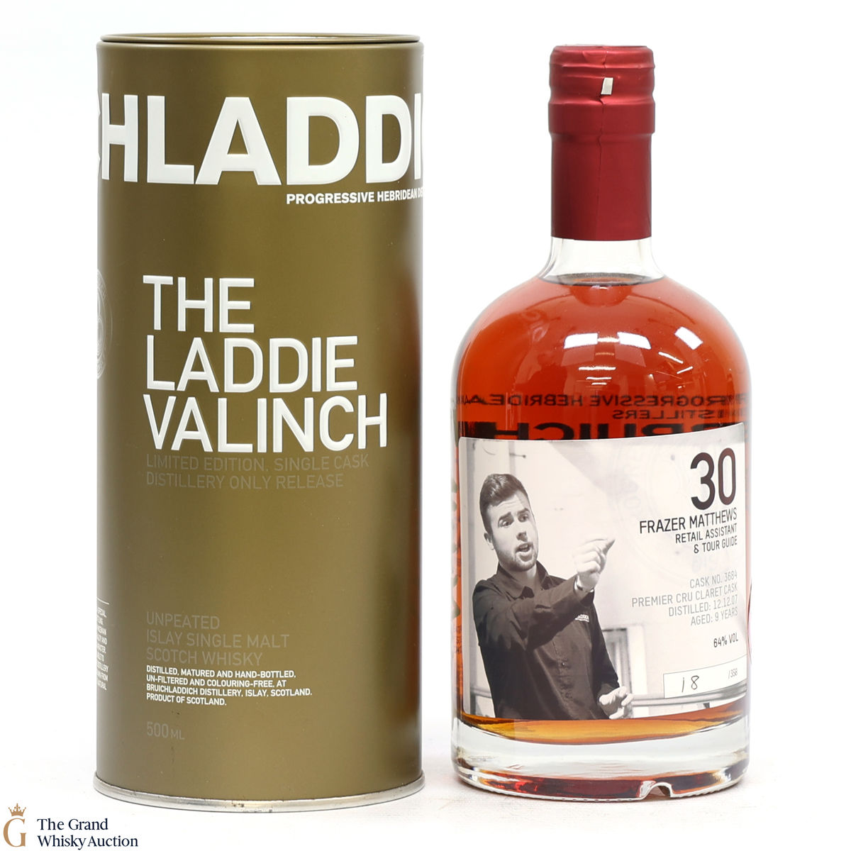 Bruichladdich - 9 Years Old - Valinch 30 - Frazer Matthews (50cl) (SIGNED)