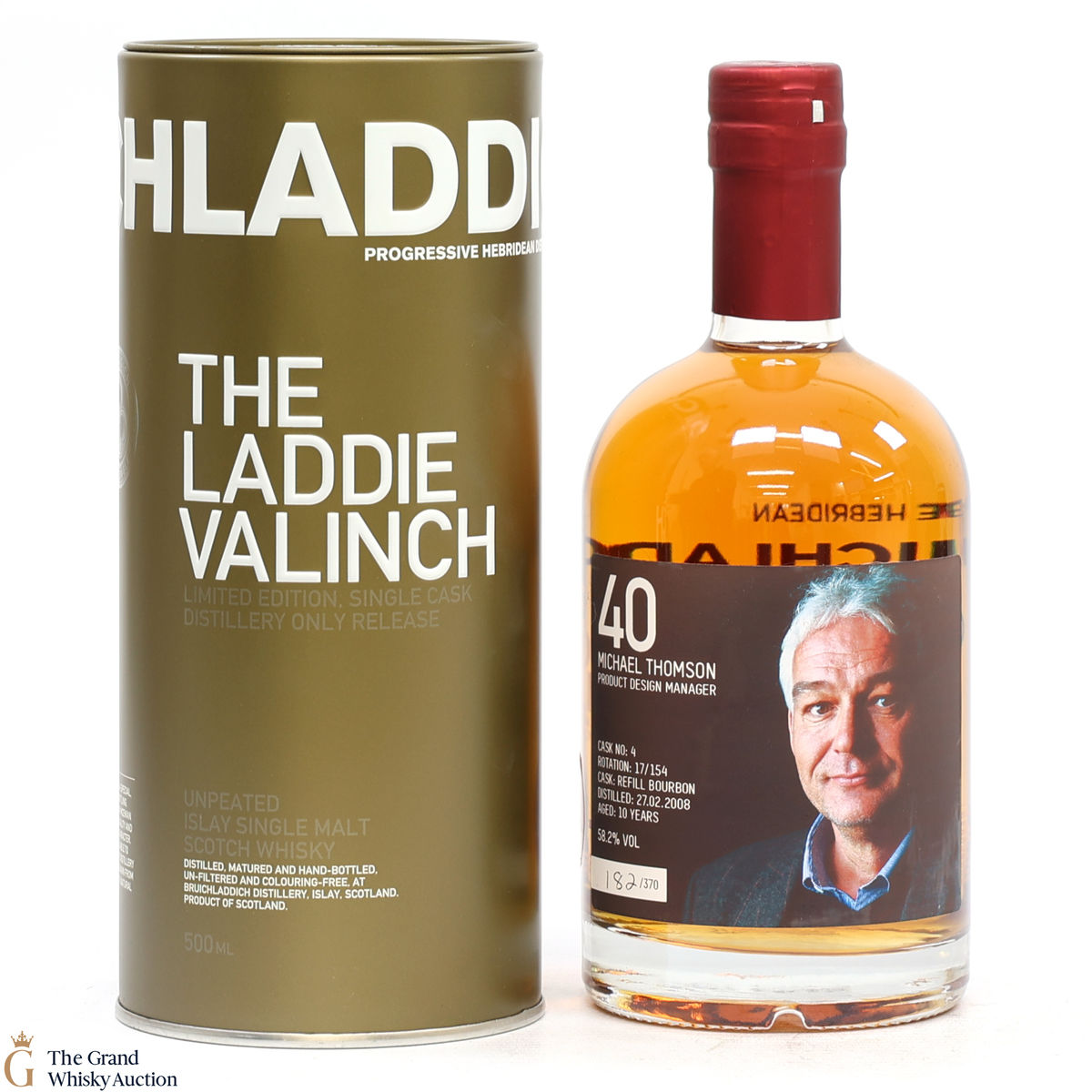 Bruichladdich - 10 Year Old - Valinch 40 - Michael Thomson (50cl)