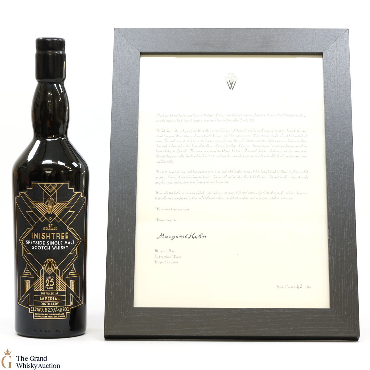Imperial - 25 Year Old - Inishtree 1st Release & Framed Letter of Authenticity