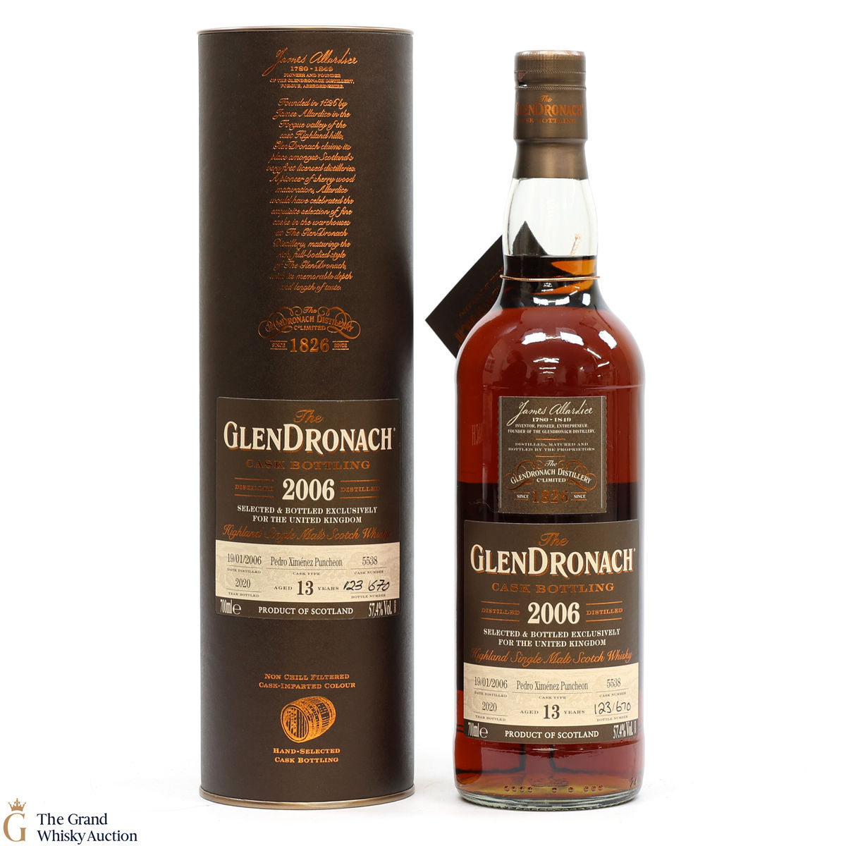 Glendronach - 13 Year Old - 2006 PX Cask #5538