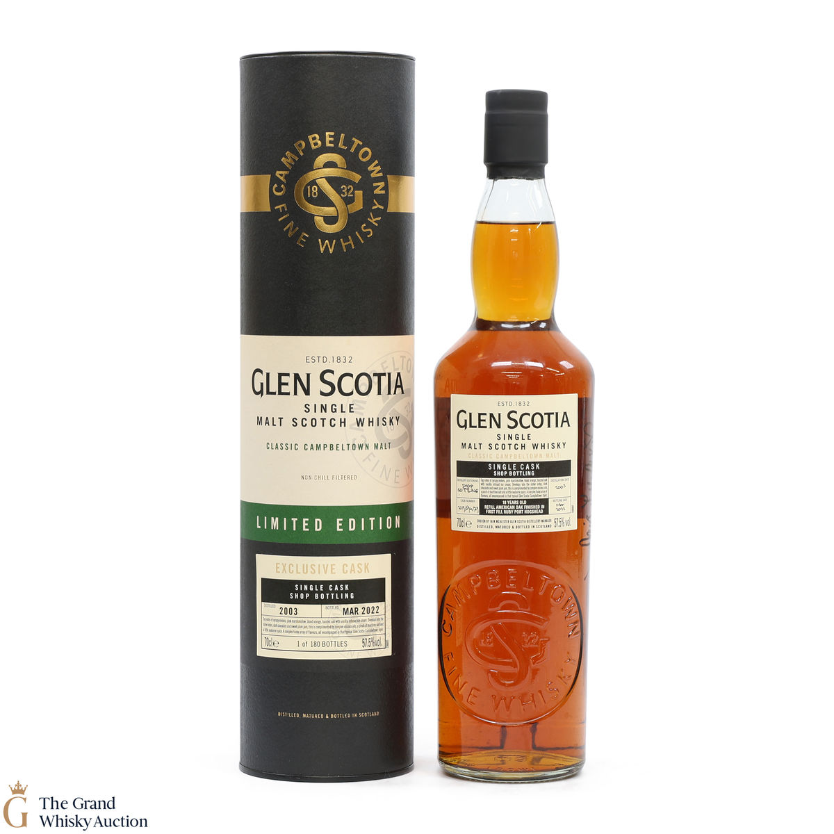 Glen Scotia - 18 Year Old 2003 - Ruby Port Finish #694 Shop Bottling #5 (signed)