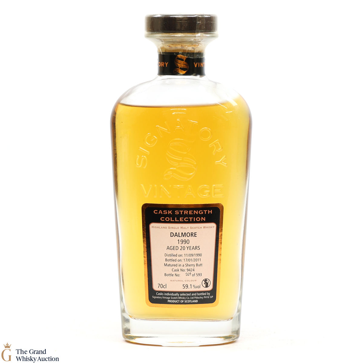 Dalmore - 20 Year Old 1990 - Cask Strength Collection #9424 - Signatory Vintage