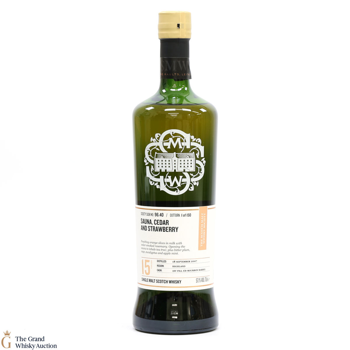 GlenDronach - 15 Year Old 2007 - SMWS 96.40 - Sauna, Cedar and Strawberry