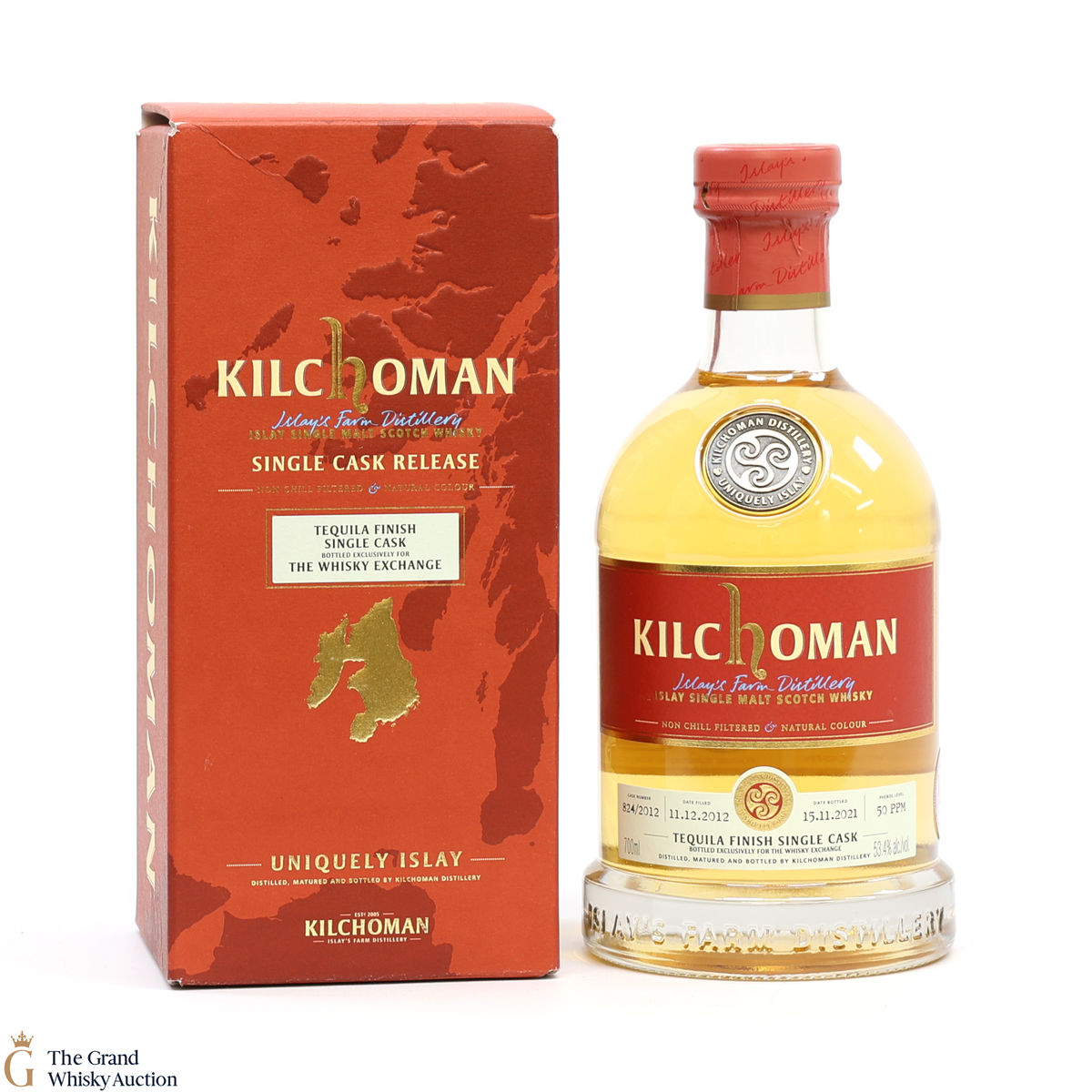 Kilchoman - 2012 - Tequila Finish - Distillery Exclusive #824/2012 - TWE