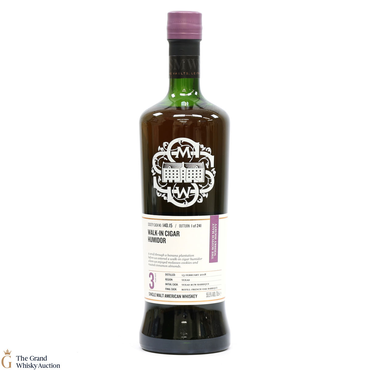Balcones - 3 Year Old 2018 - SMWS 140.15 - Walk-in Cigar Humidor
