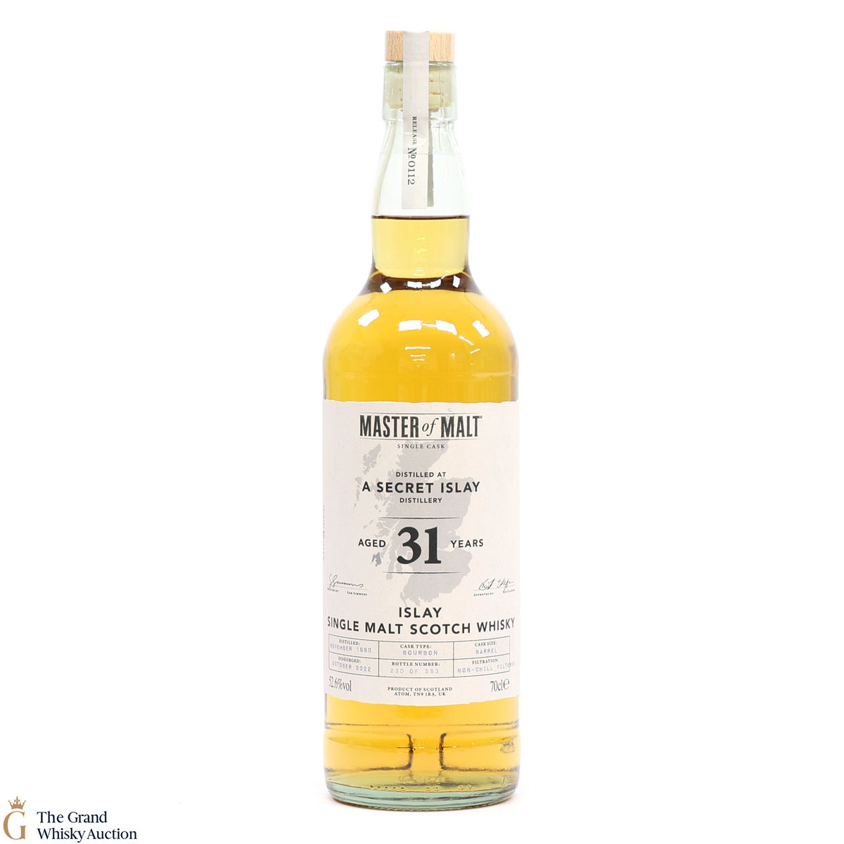 Secret Islay Distillery - 31 Year Old 1990 - Single Cask - Master of Malt