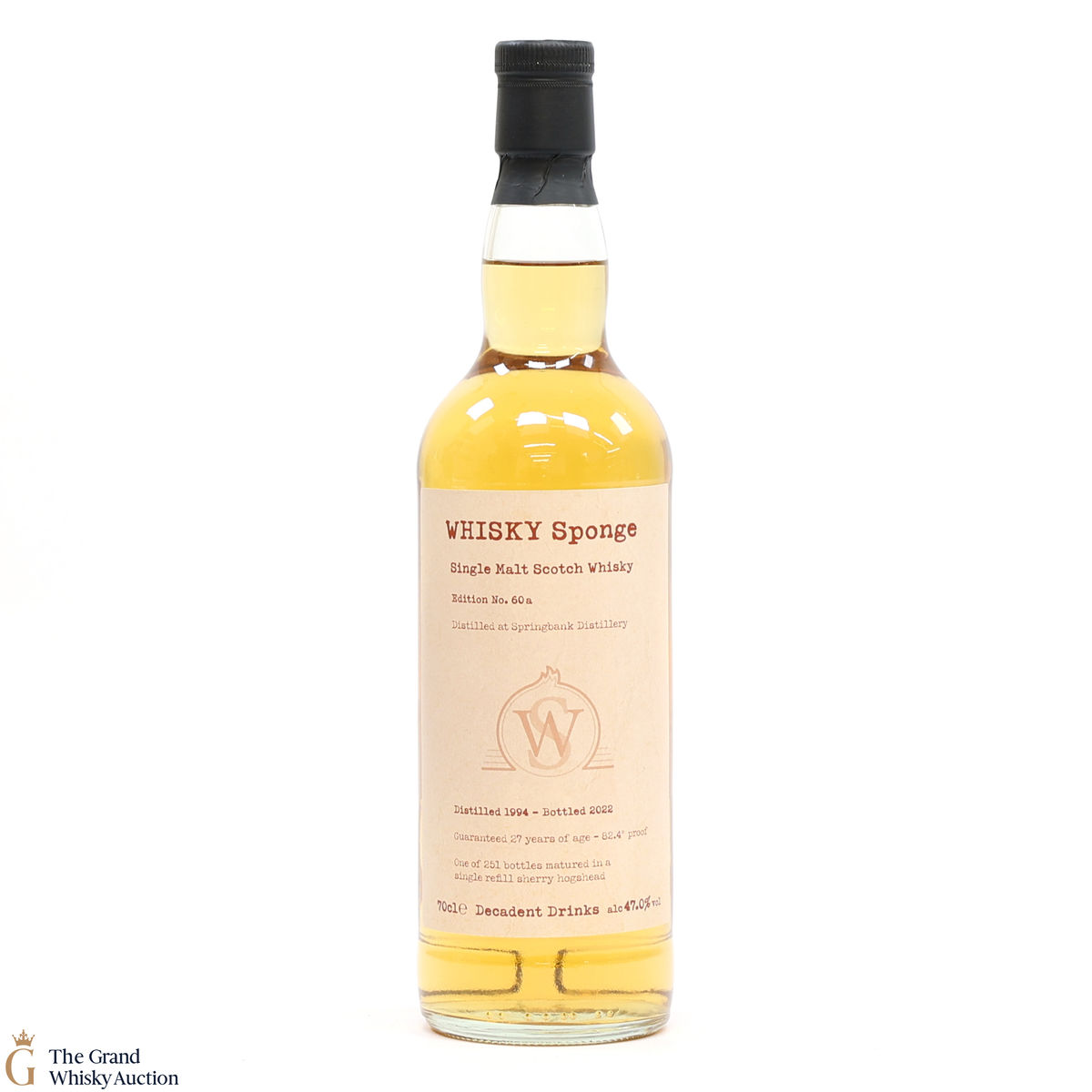 Springbank - 27 Year Old 1994 - Whisky Sponge No.60a