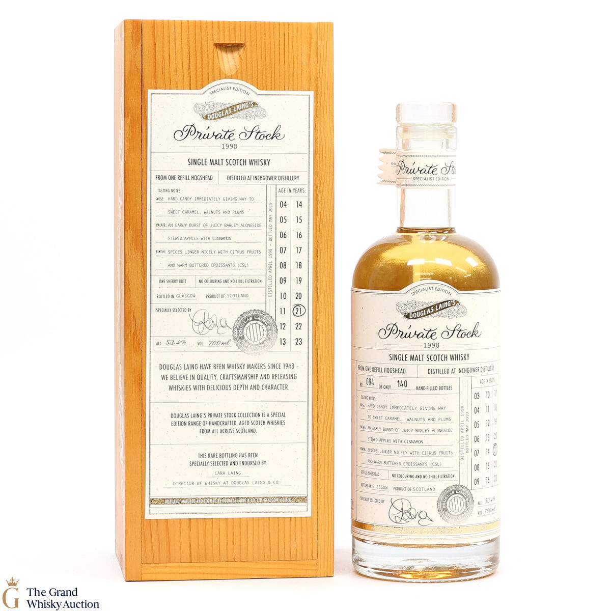 Inchgower - 21 Year Old 1998 Douglas Laing Private Stock