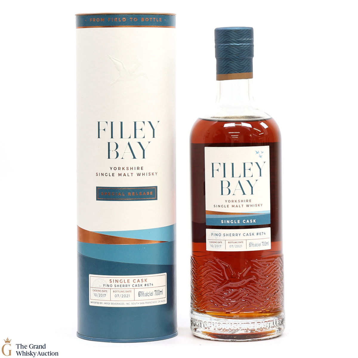 Filey Bay - Fino Sherry Cask #674 - Yorkshire Single Malt - Impex Beverages Import