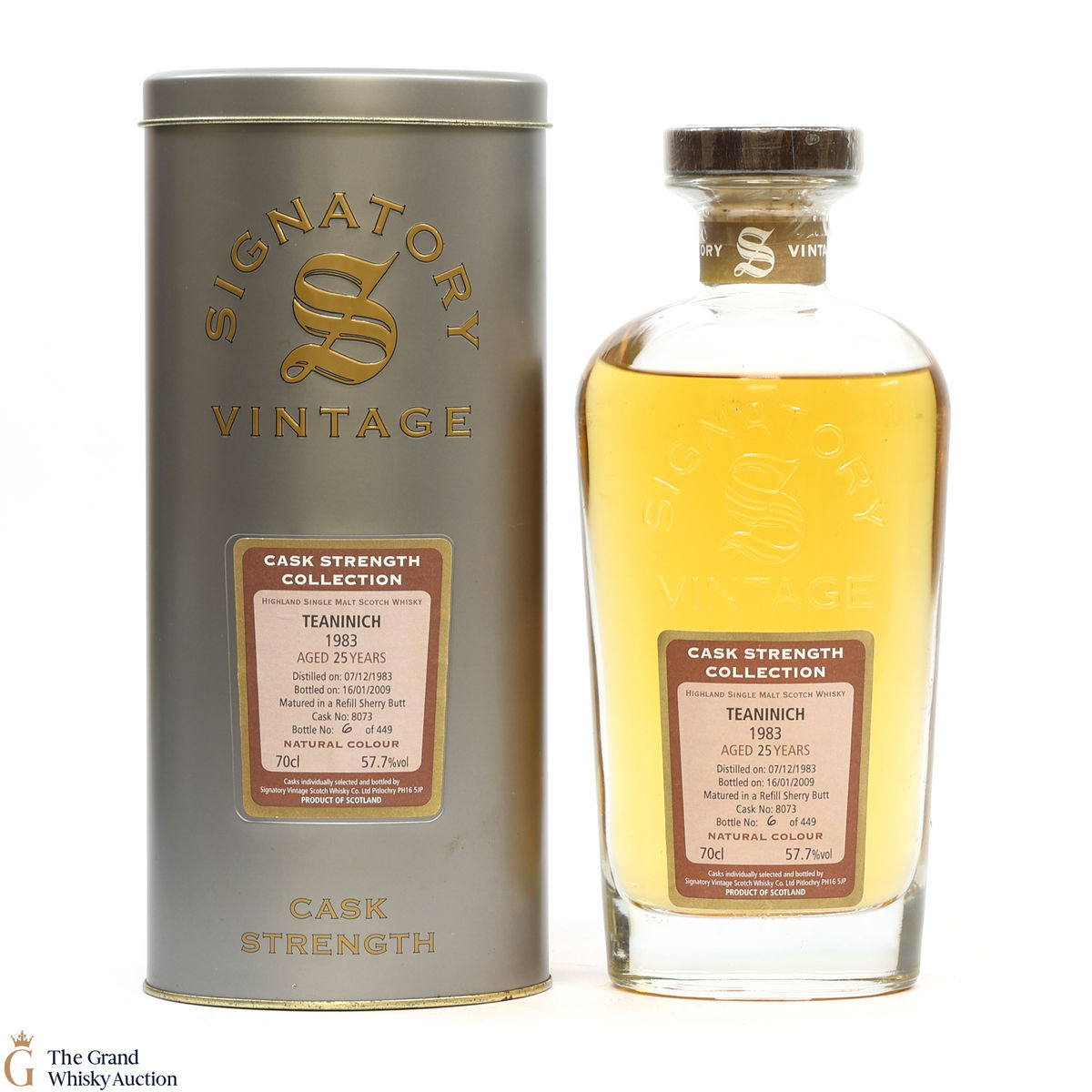 Teaninich - 25 Year Old 1983 - Signatory - Cask Strength