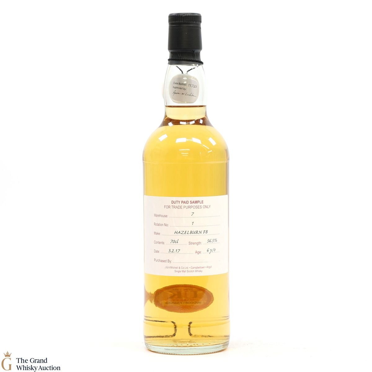 Hazelburn - 6 Year Old 2017 Fresh Bourbon - Duty Paid Sample 56.5%