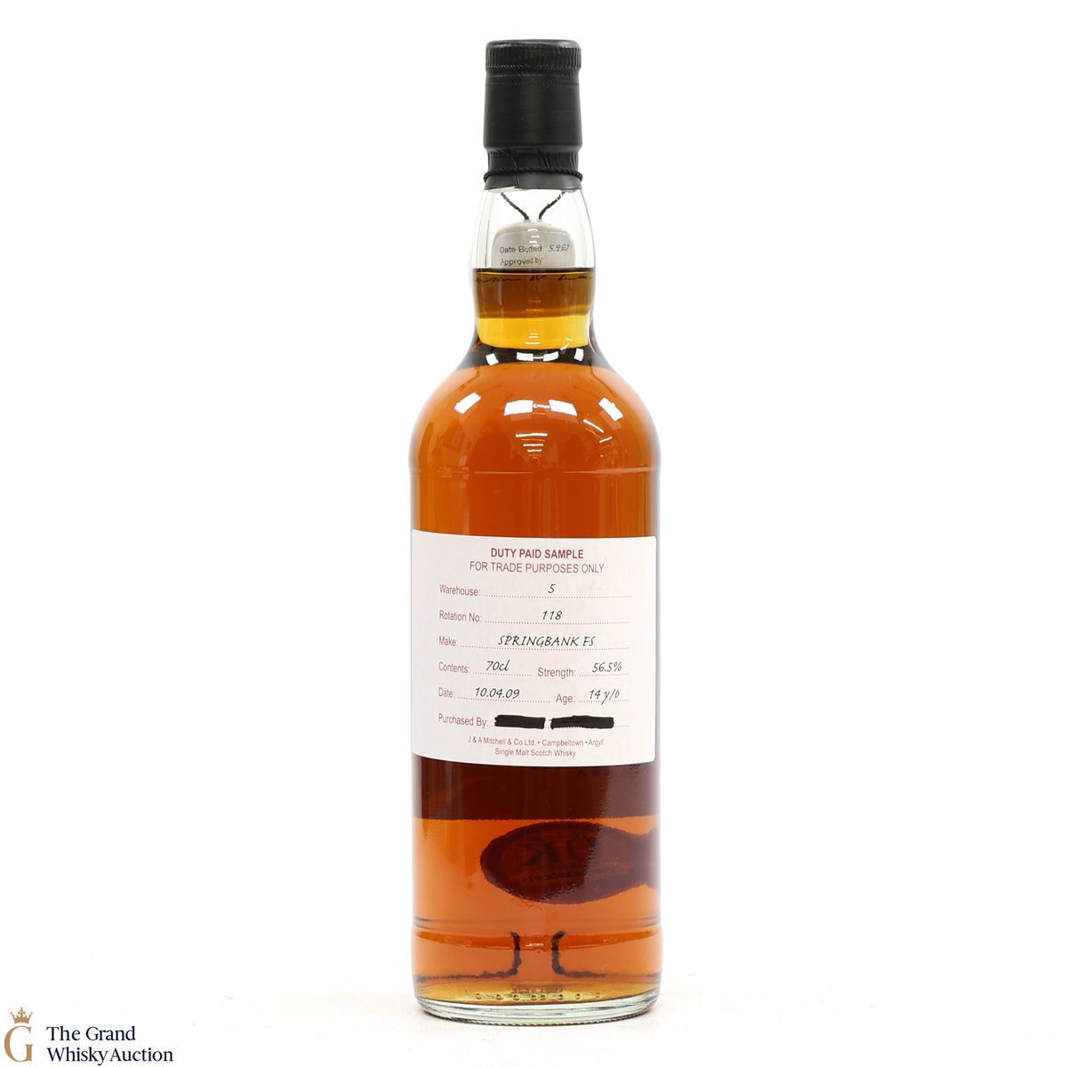 Springbank - 14 Year Old 2009 Fresh Sherry - Duty Paid Sample 56.5%