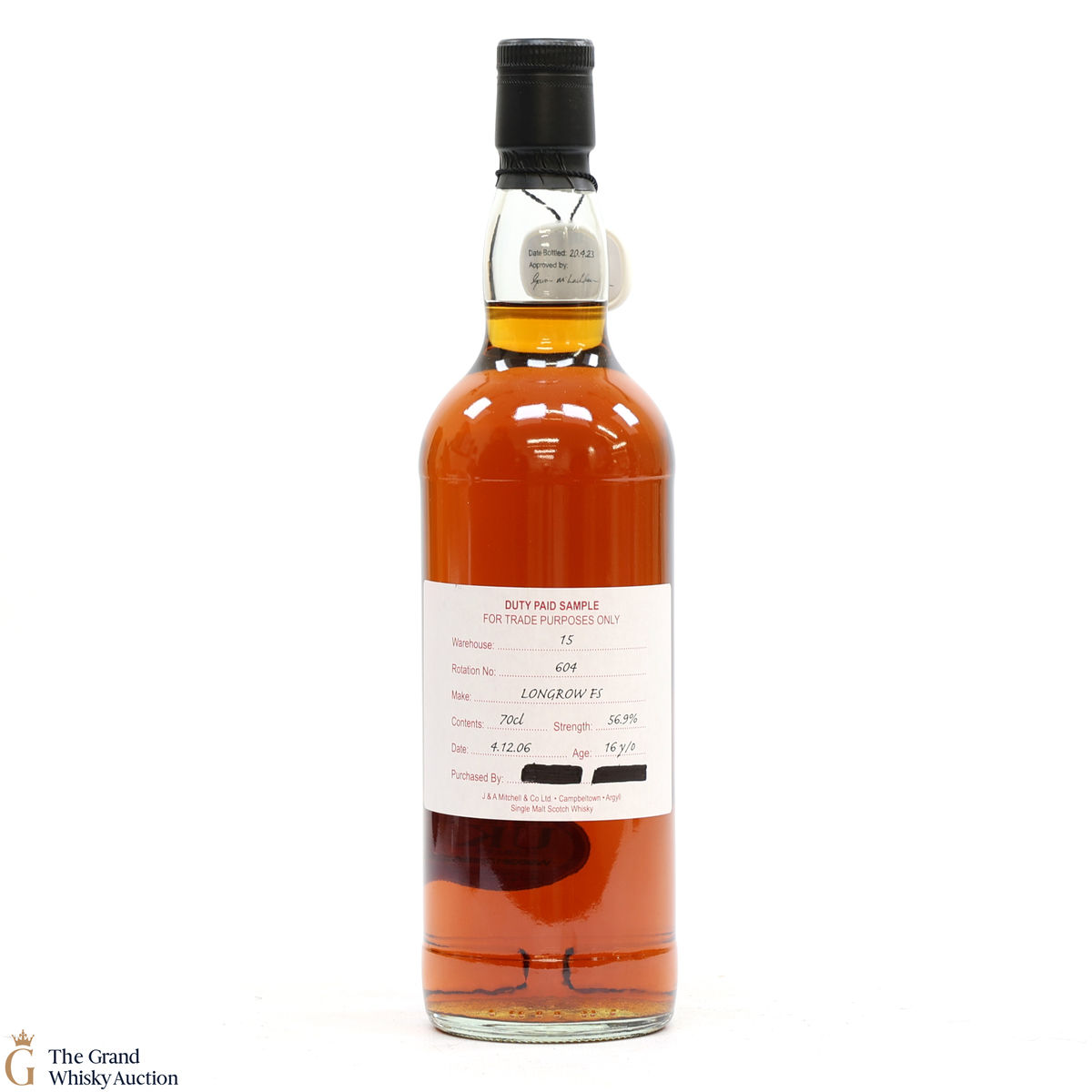 Longrow - 16 Year Old 2006 Fresh Sherry - Duty Paid Sample 56.9%