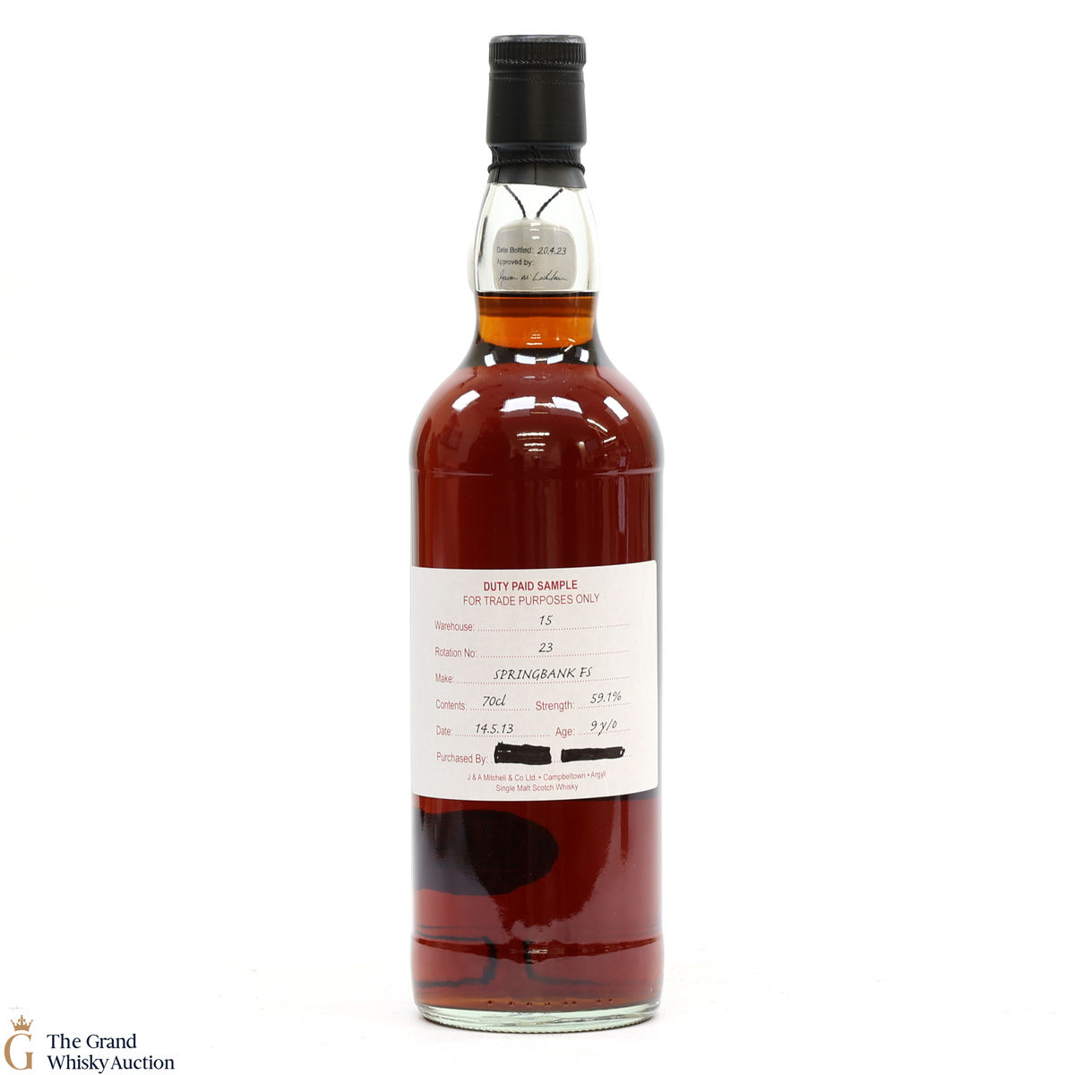 Springbank - 9 Year Old 2013 Fresh Sherry - Duty Paid Sample 59.1%