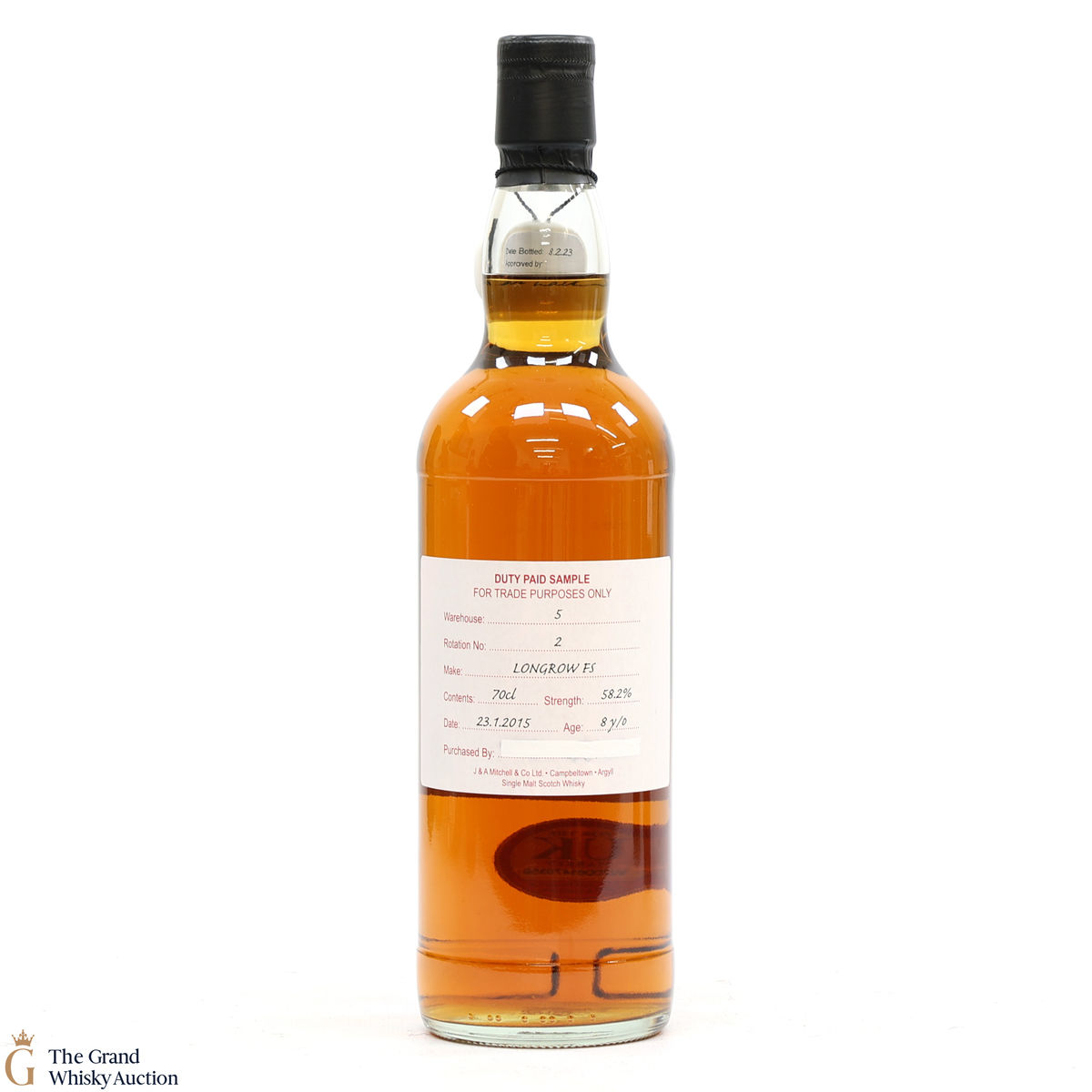 Longrow - 8 Year Old 2015 Fresh Sherry - Duty Paid Sample 58.2%