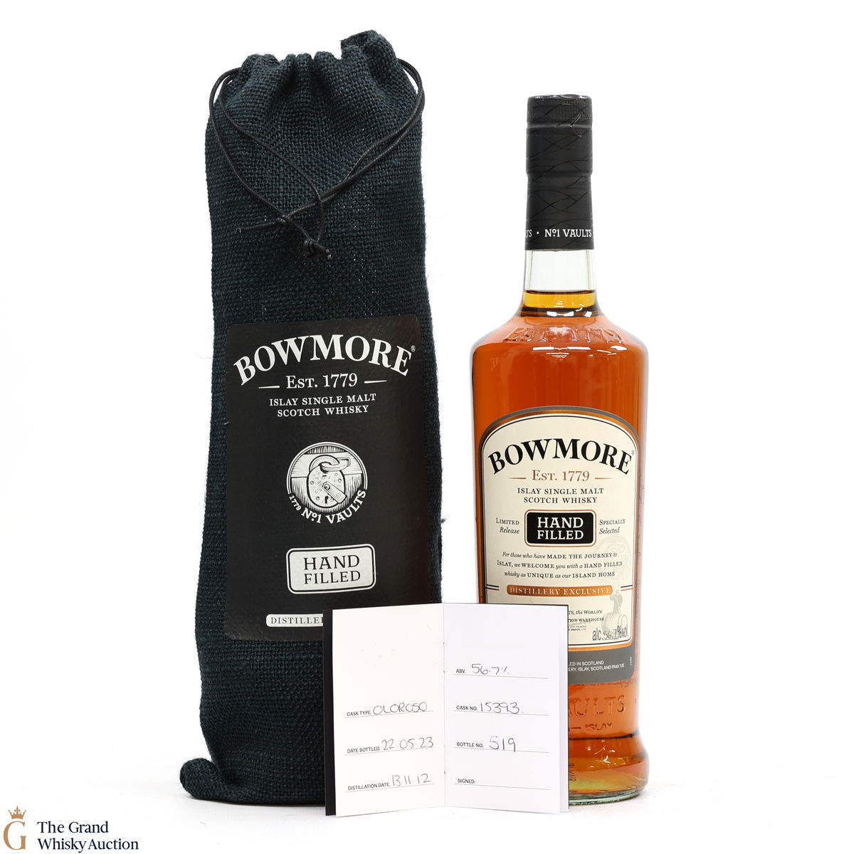 Bowmore - 10 Year Old - 2012 Hand Filled - Cask #15393
