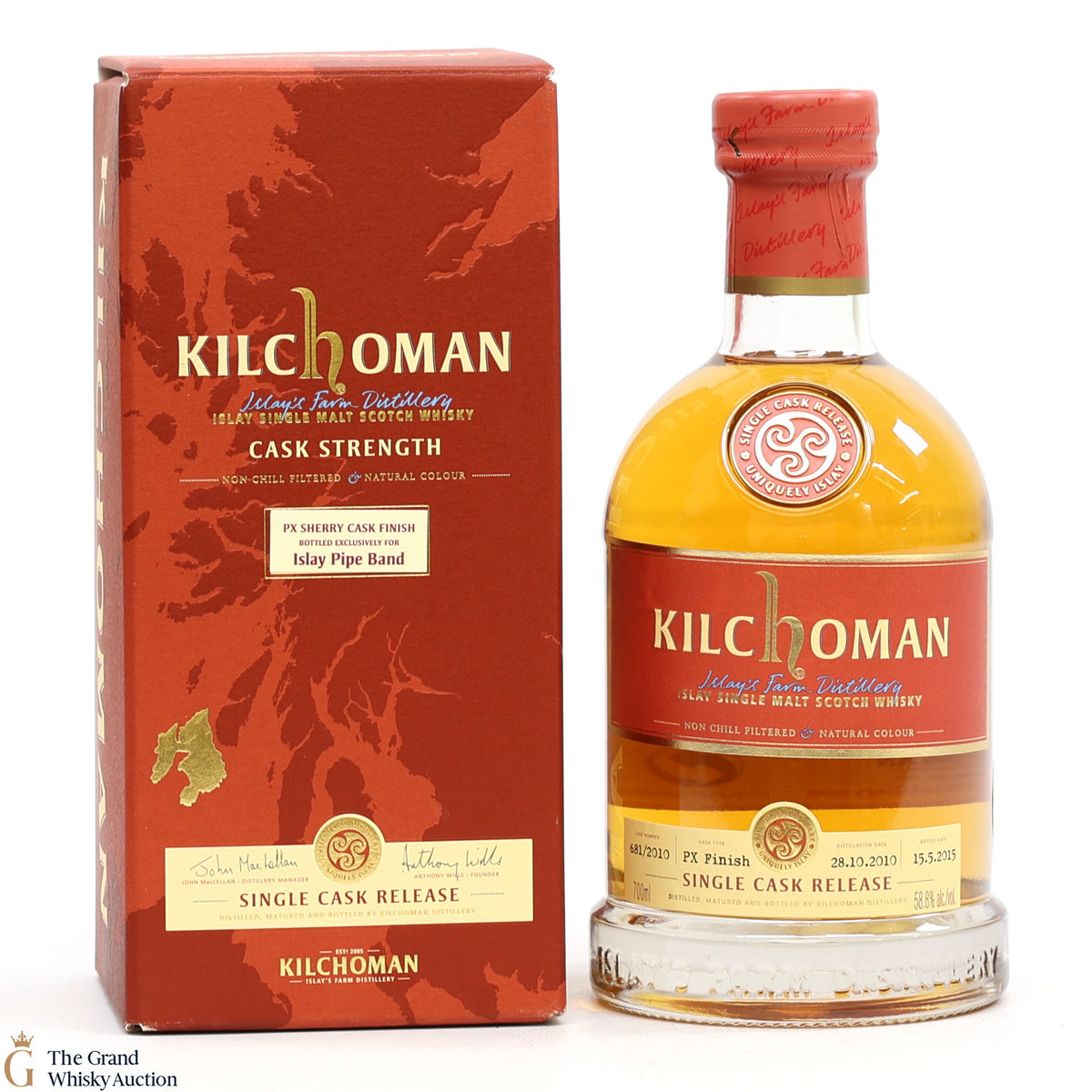 Kilchoman  - 2010 - Islay Pipe Band Single Cask 2015