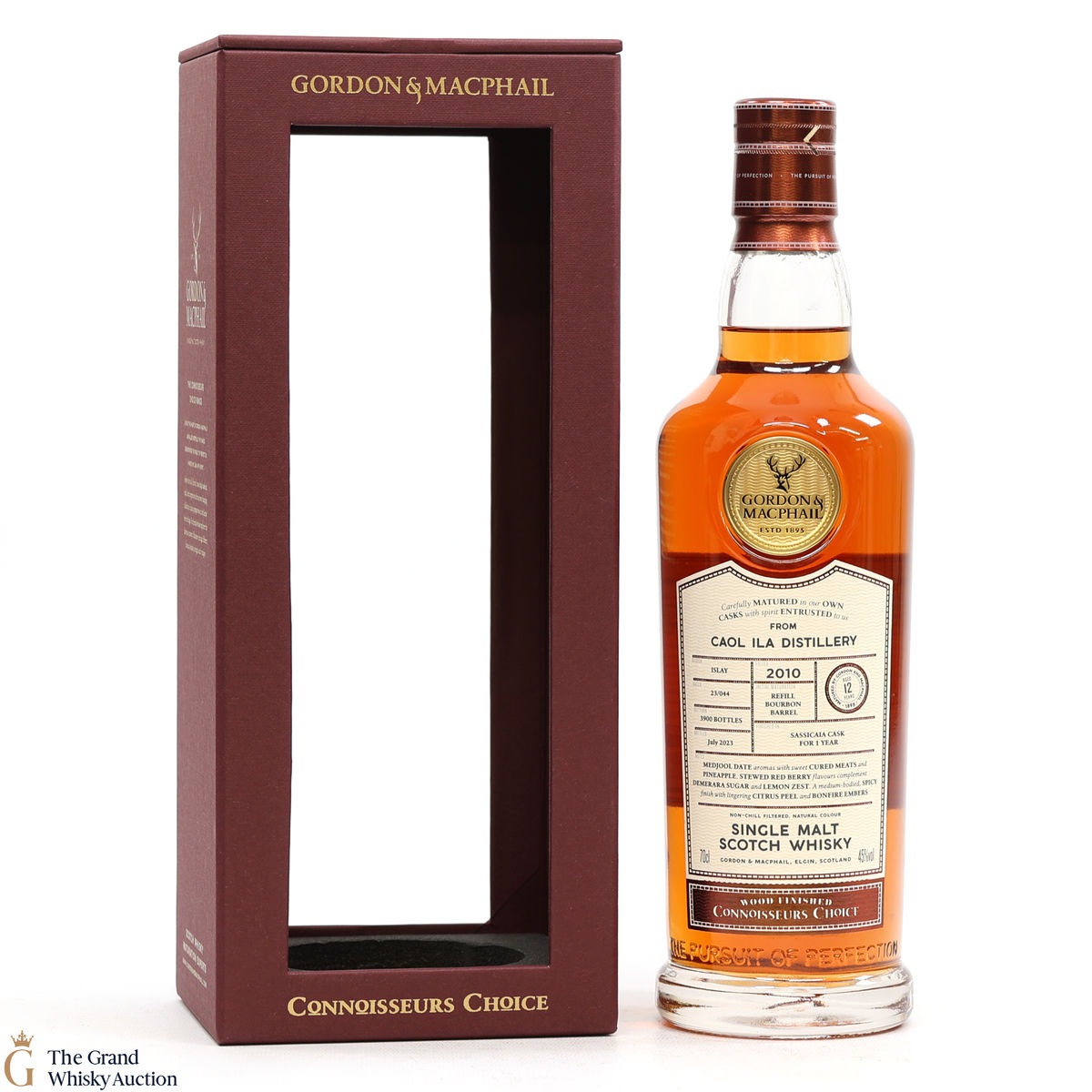 Caol Ila - 12 Year Old 2010 - G&M - Wood Finished - Connoisseurs Choice