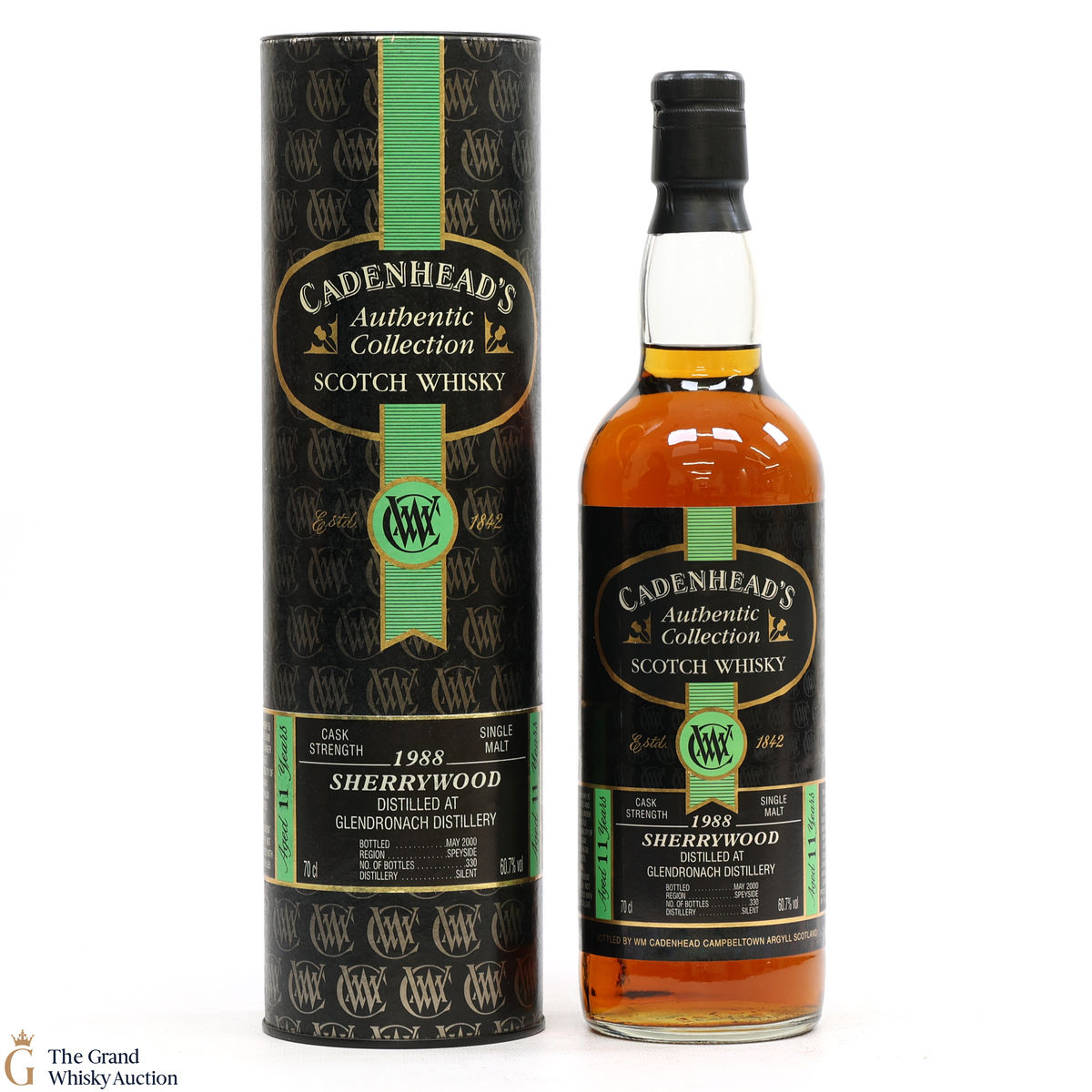 GlenDronach - 11 Year Old 1988 - Sherrywood - Cadenhead's Authentic Collection