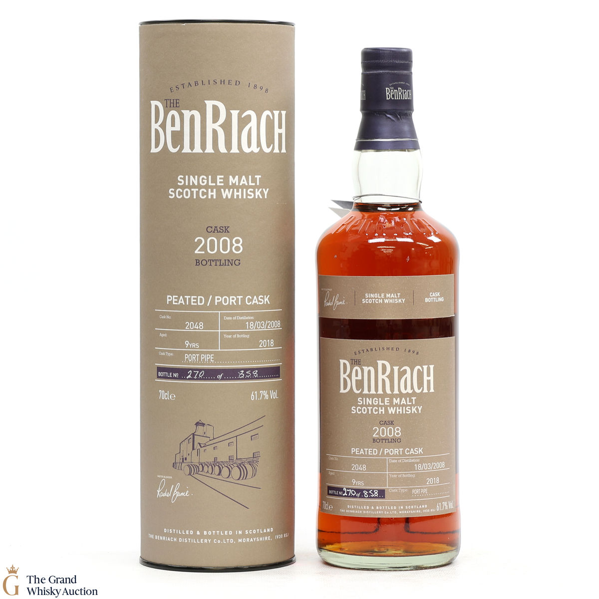 Benriach - 9 Year Old 2008 - Peated Port Cask #2048