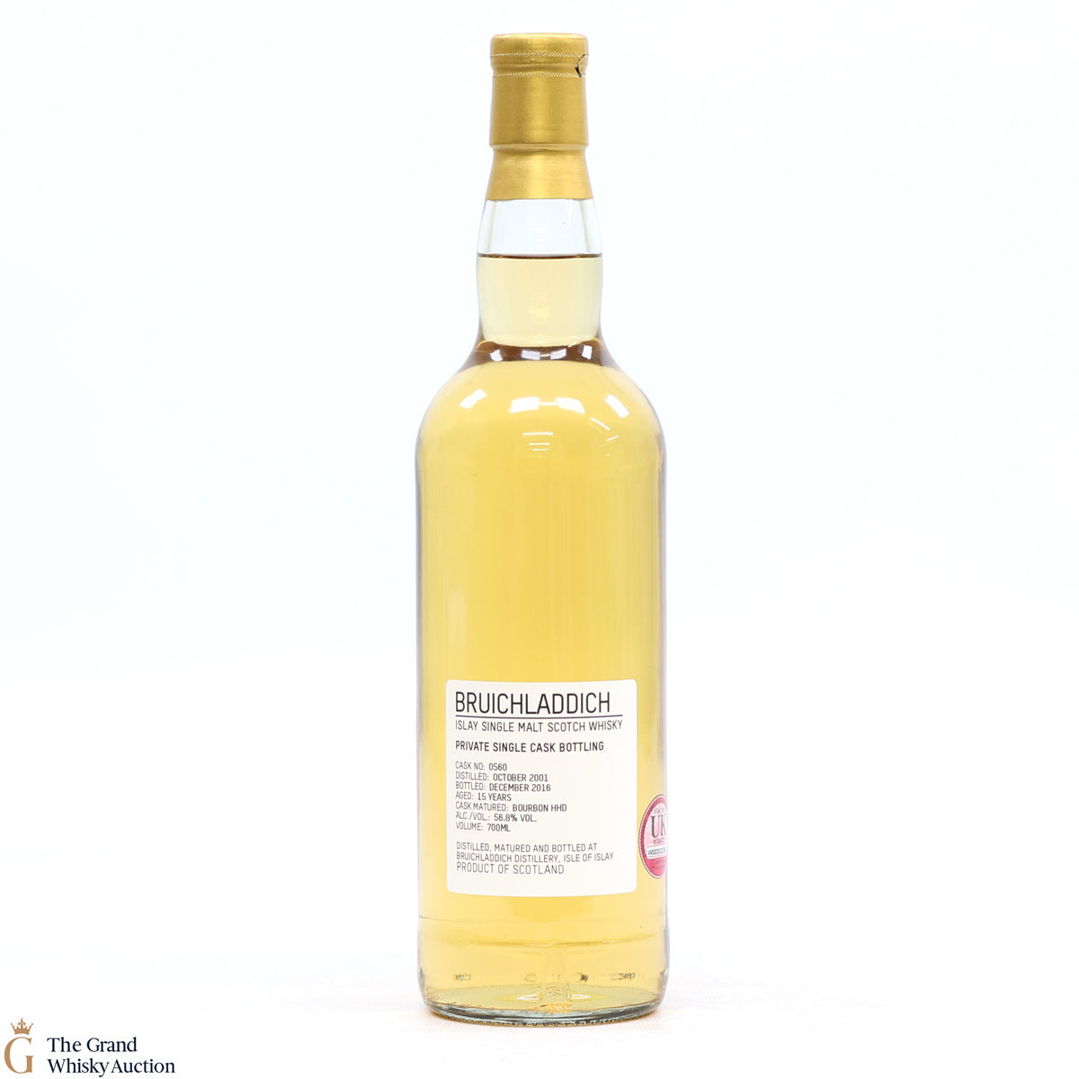 Bruichladdich -  15 Year Old - Private Cask #0560