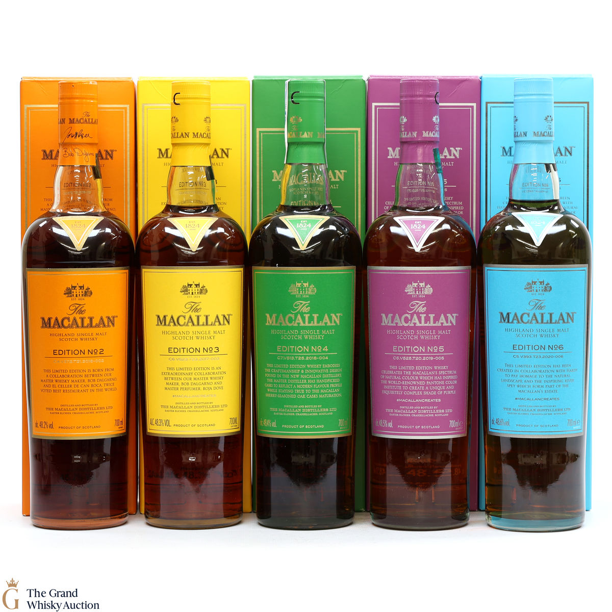 Macallan - Edition No.2,3,4,5 & 6 (5x70cl)