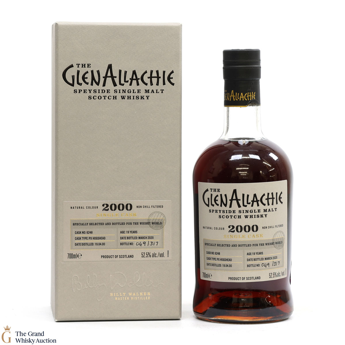 GlenAllachie - 19 Year Old 2000 PX Hogshead #6248