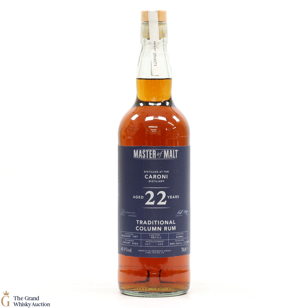Caroni - 22 Year Old 1997 - Traditional Column Rum - Master of Malt #171
