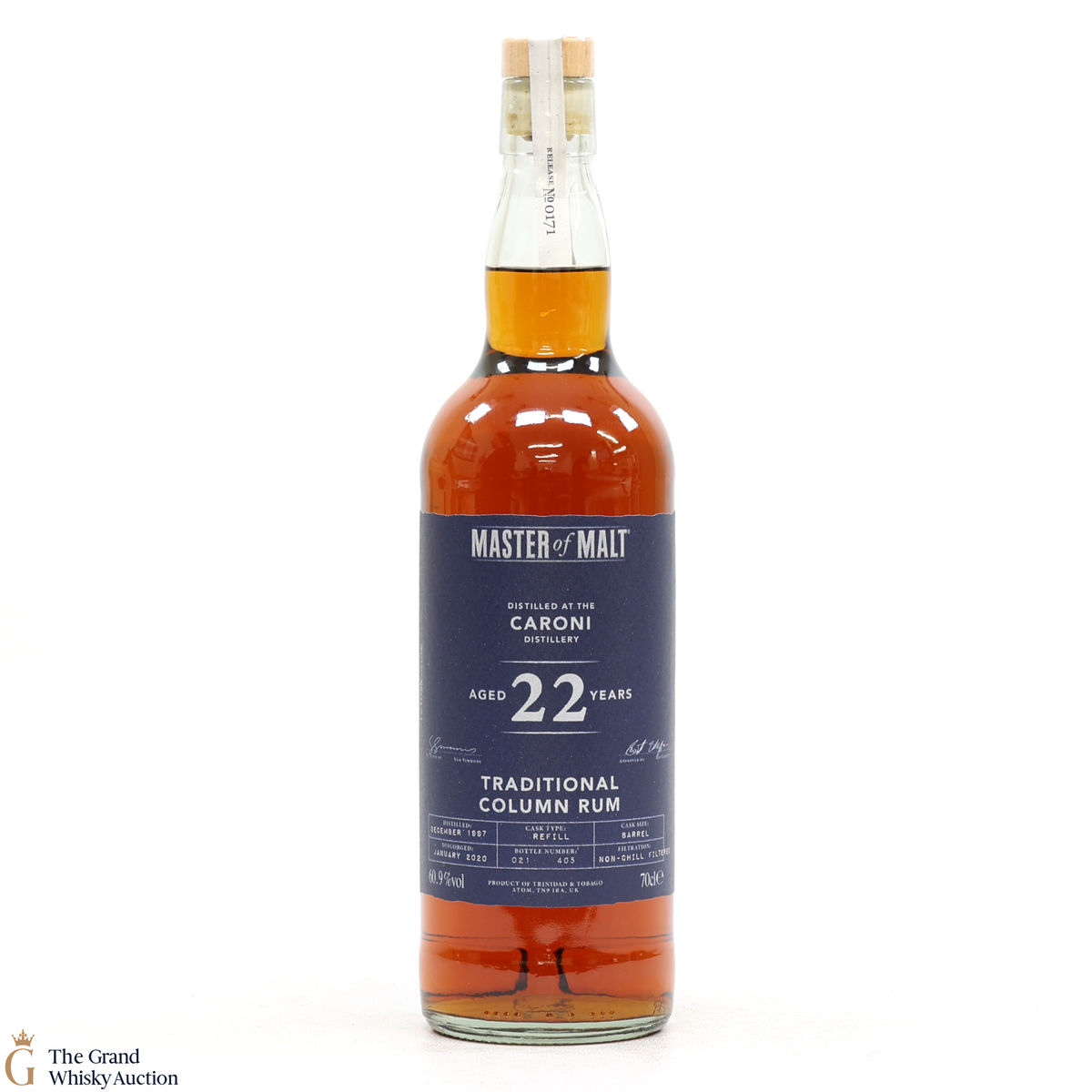 Caroni - 22 Year Old 1997 - Traditional Column Rum - Master of Malt #171