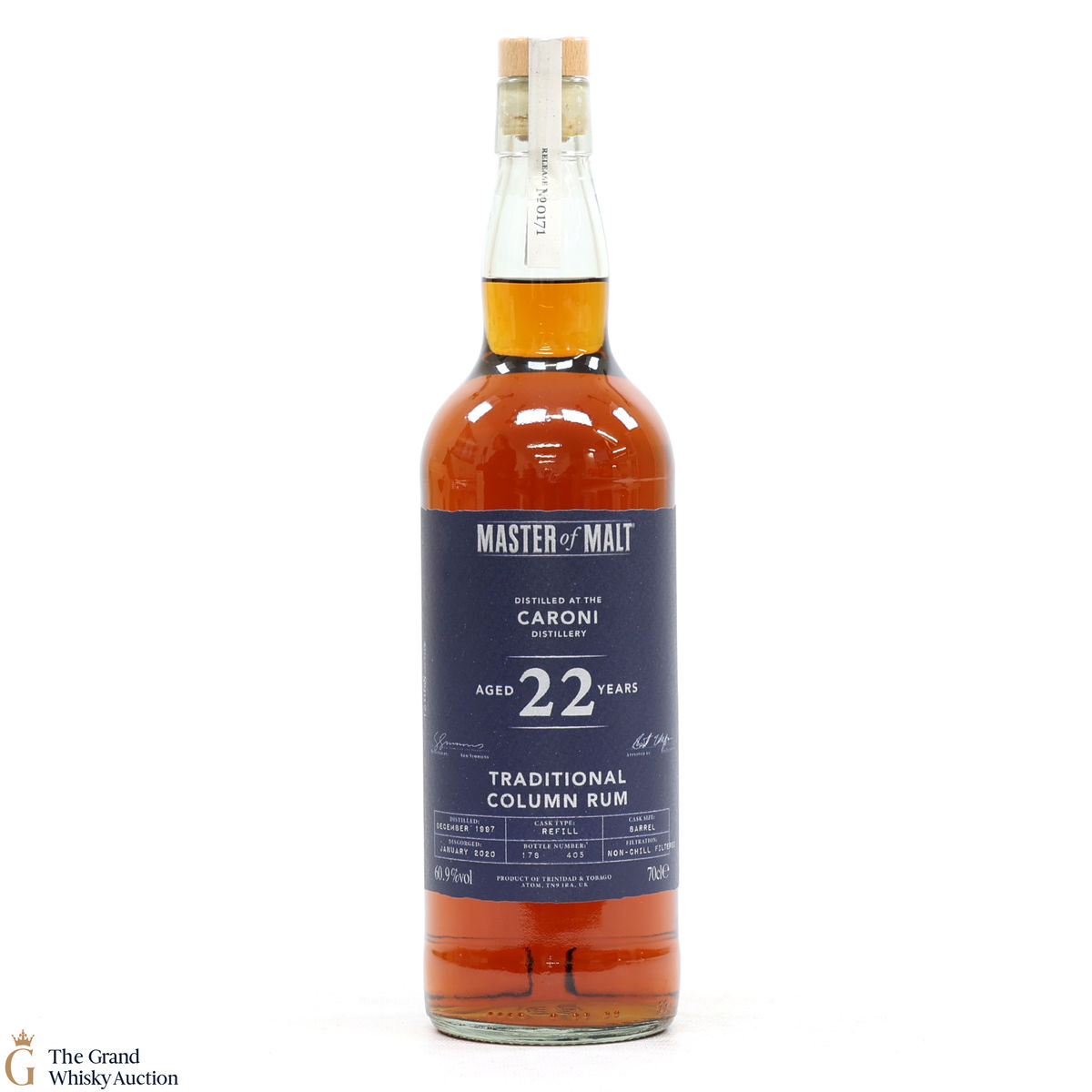 Caroni - 22 Year Old 1997 - Traditional Column Rum - Master of Malt #171