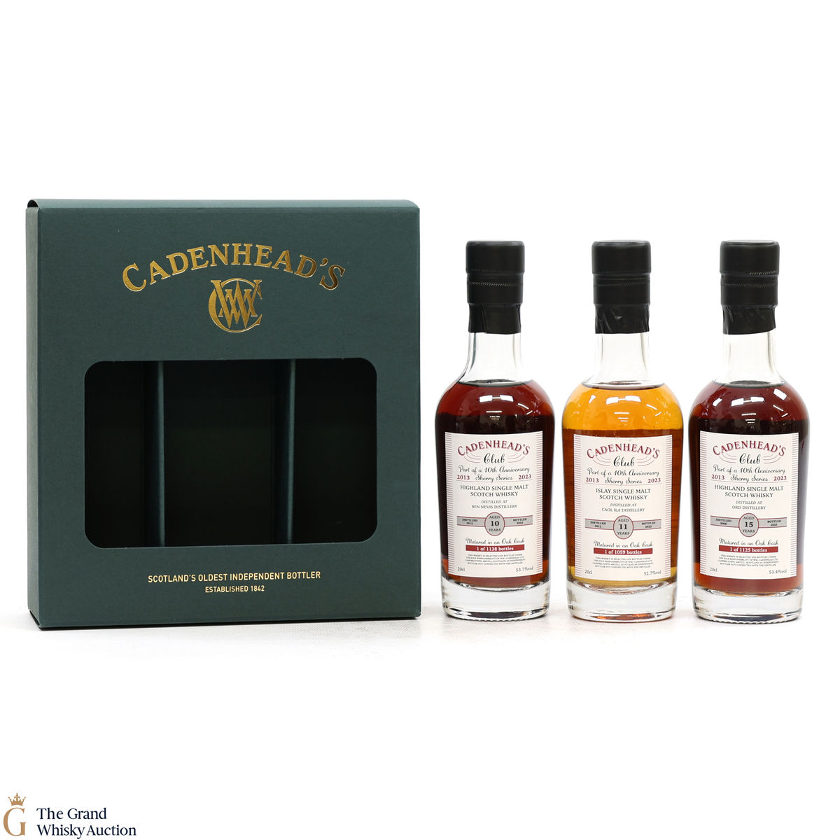 Cadenhead's Club - 10th Anniversary Sherry Series (3 x 20cl)