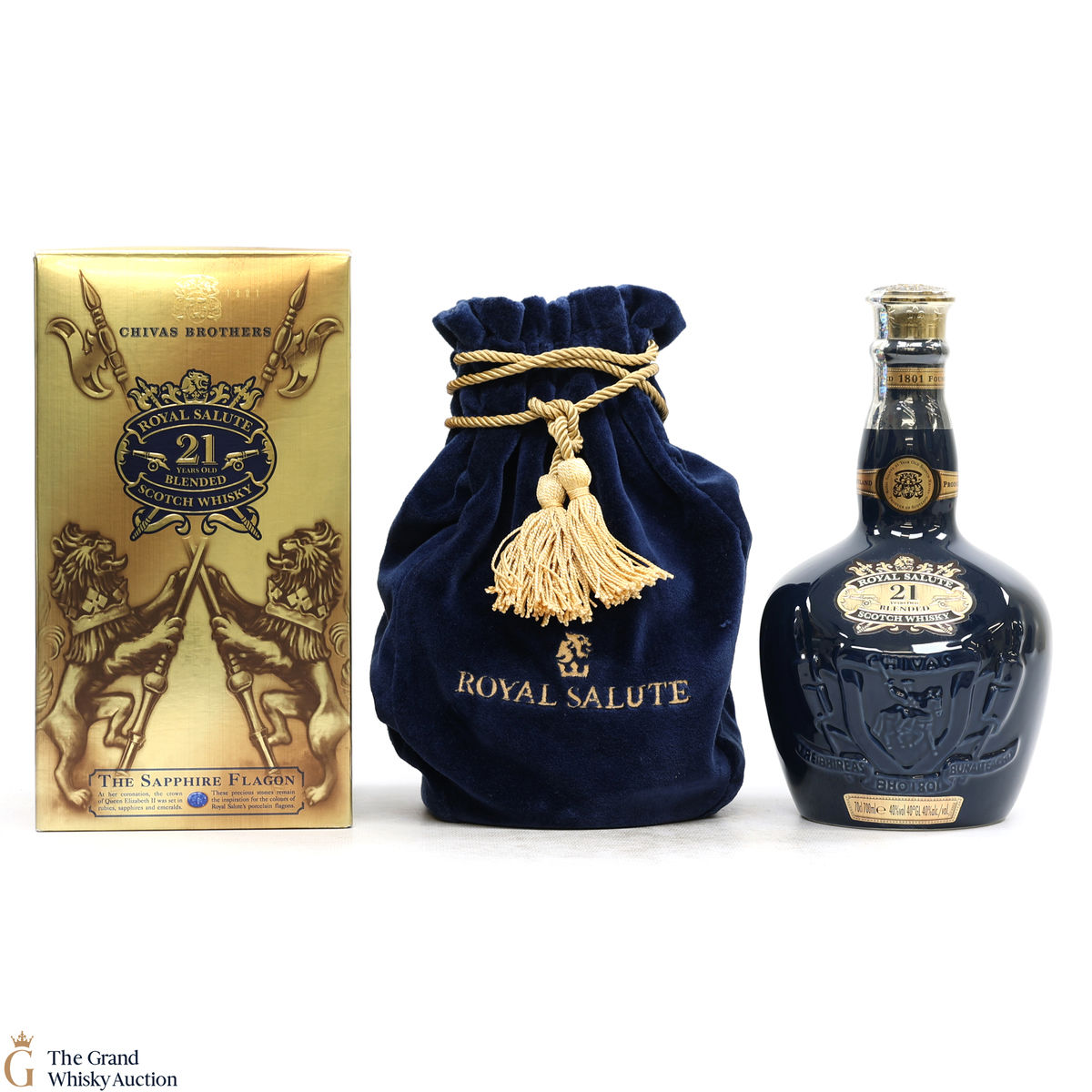 Chivas - Royal Salute - 21 Year Old - Sapphire Flagon