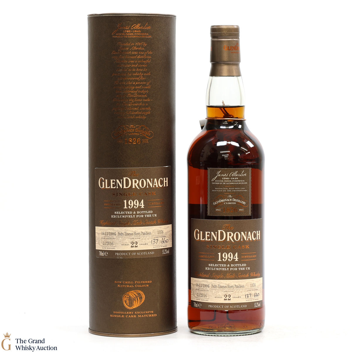 GlenDronach - 22 Year Old - 1994 Single PX Cask #1376