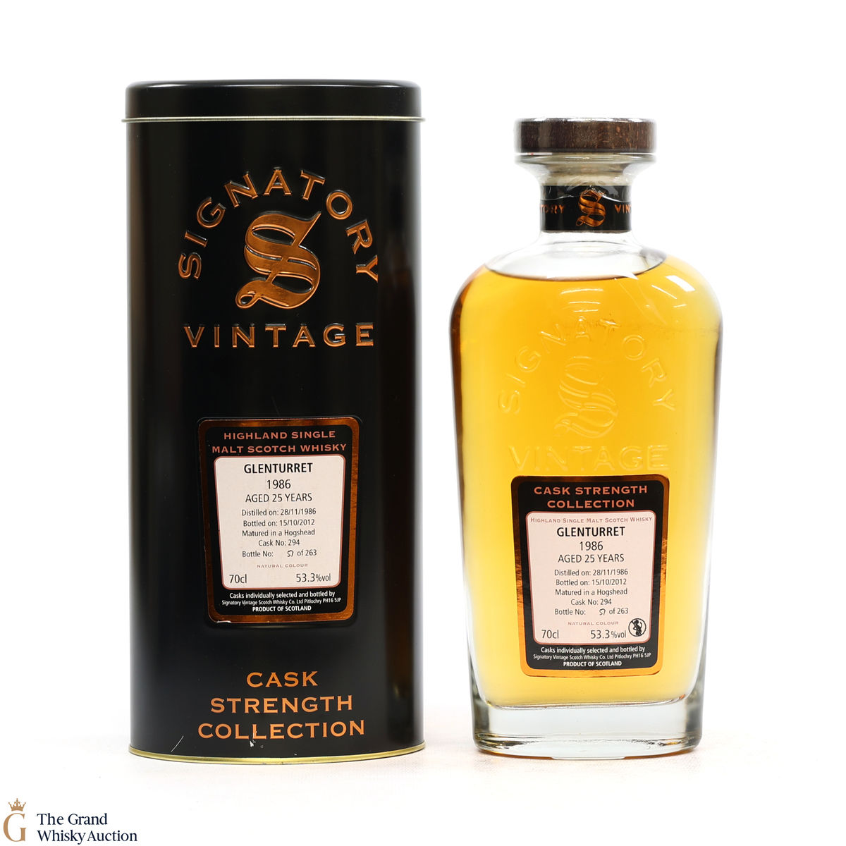 Glenturret - 25 Year Old 1986 #294 - Signatory Cask Strength Collection