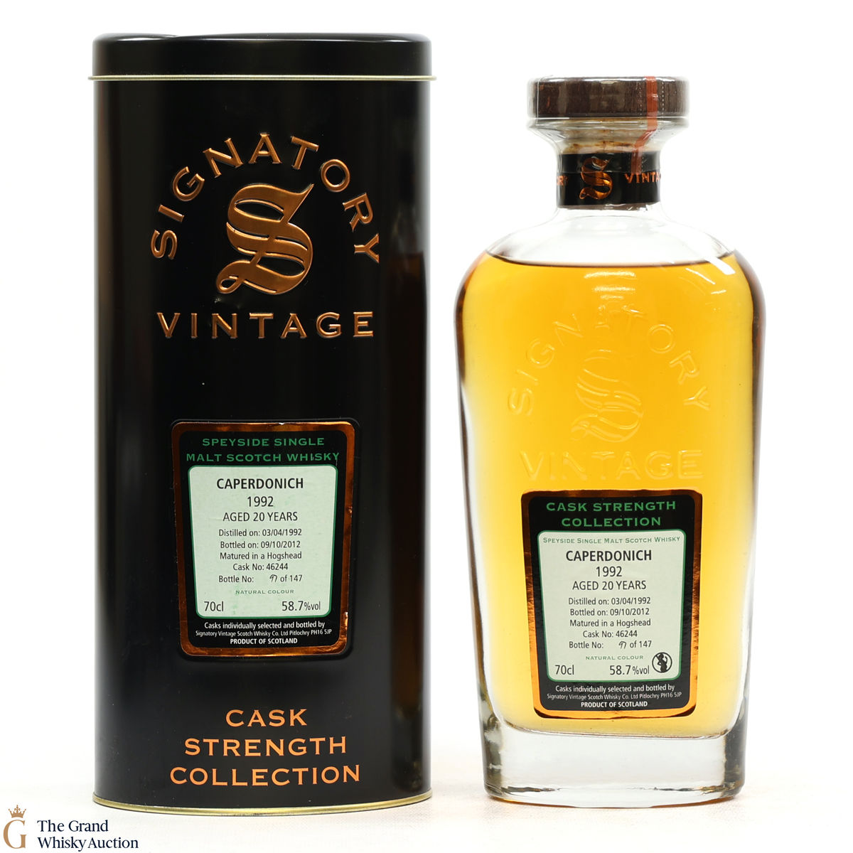 Caperdonich - 20 Year Old 1992 #46244 - Signatory Cask Strength Collection