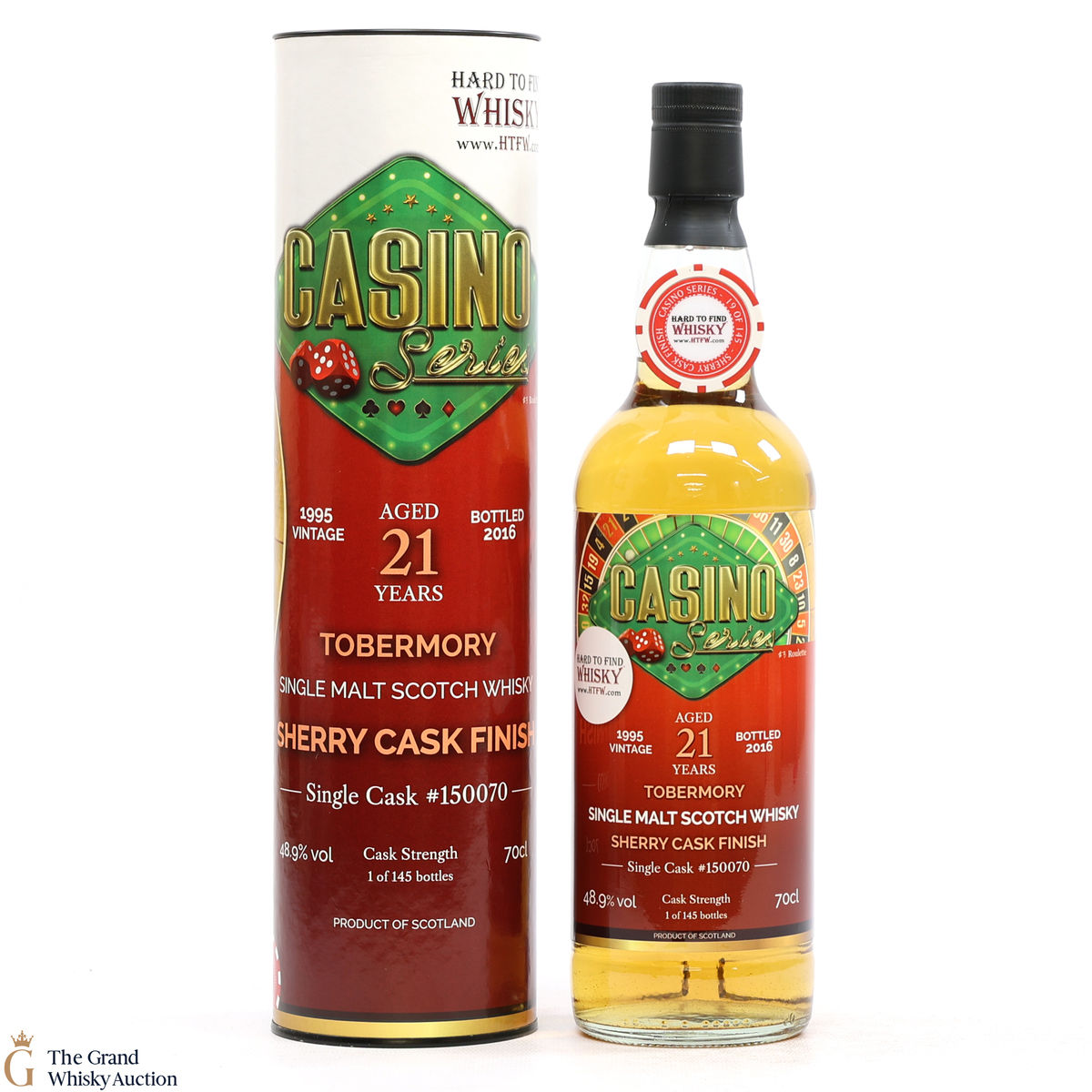 Tobermory - 21 Year Old 1995 - Sherry Cask Finish #150070 - Casino Series Roulette - HTFW