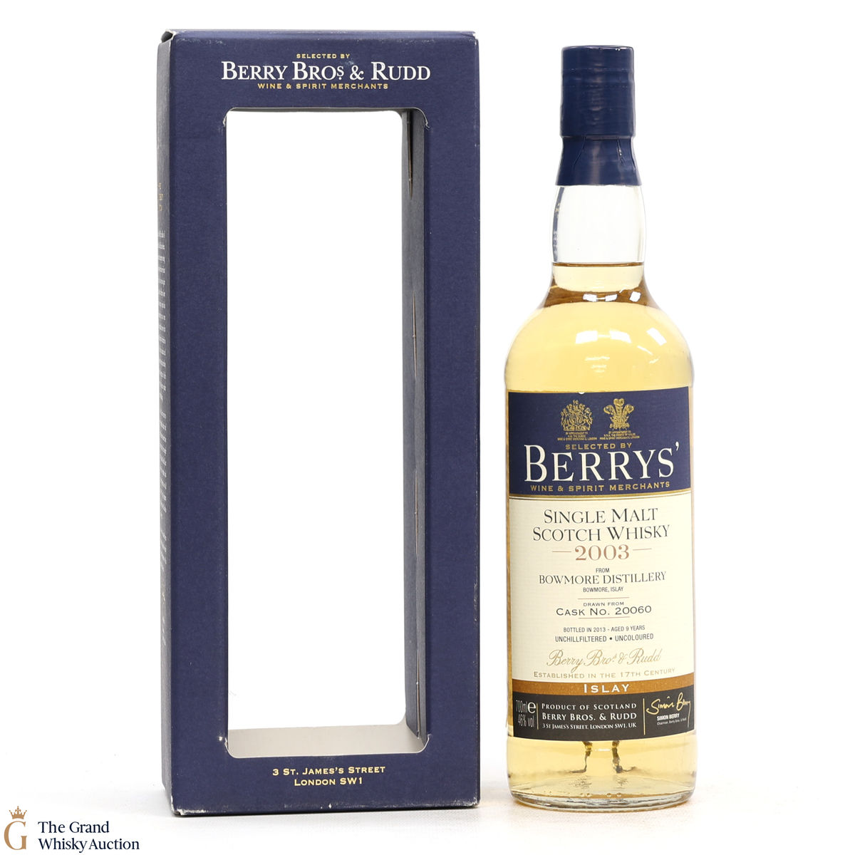 Bowmore - 9 Year Old 2003 - Cask #20060 - Berry Bros & Rudd